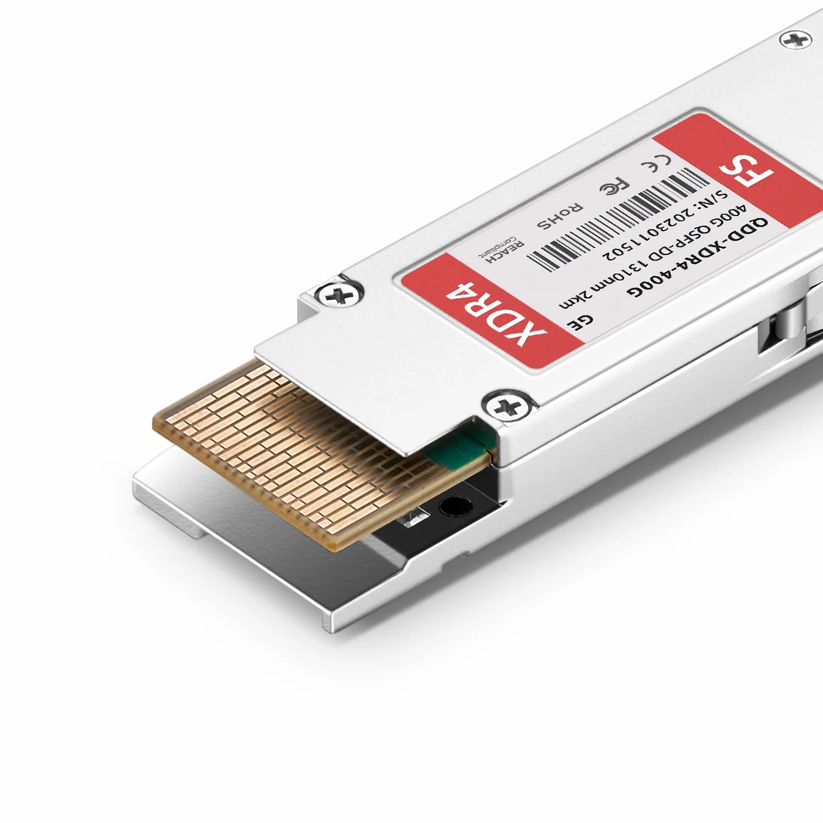 汎用互換 400GBASE-XDR4 QSFP-DD光トランシーバーモジュール(8x 50G