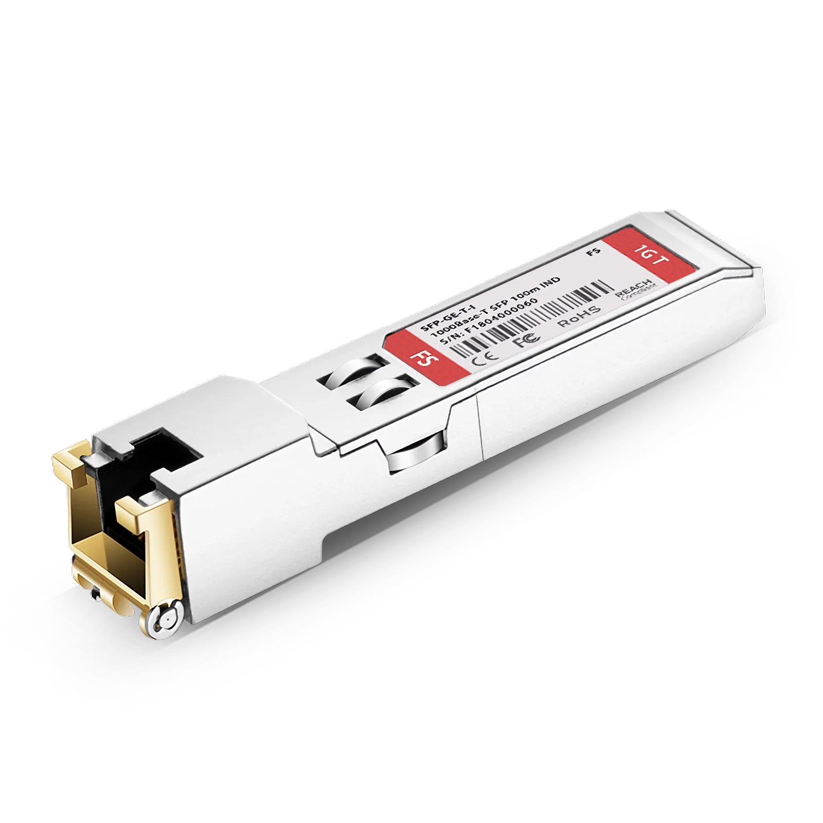 FSスイッチ対応 SFP銅線トランシーバーモジュール(1000BASE-T、100m