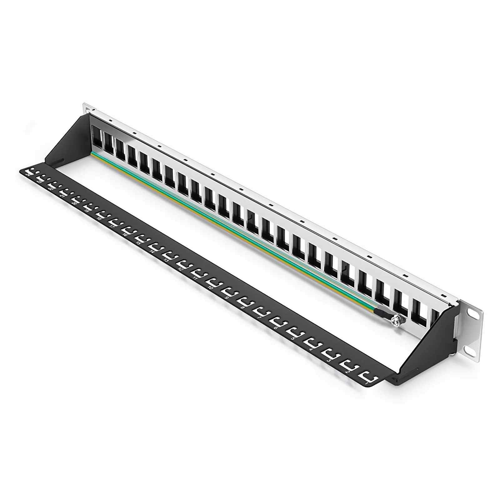 24ポートシールド付き/なし| ブランクモジュラーパッチパネル