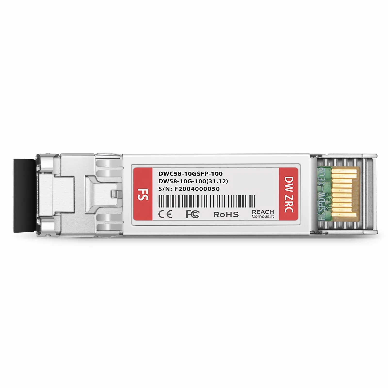 Cisco C58 Compatible SFP+ 10G DWDM 1531.12nm 100GHz 100km Duplex LC/UPC SMF Transceiver Module