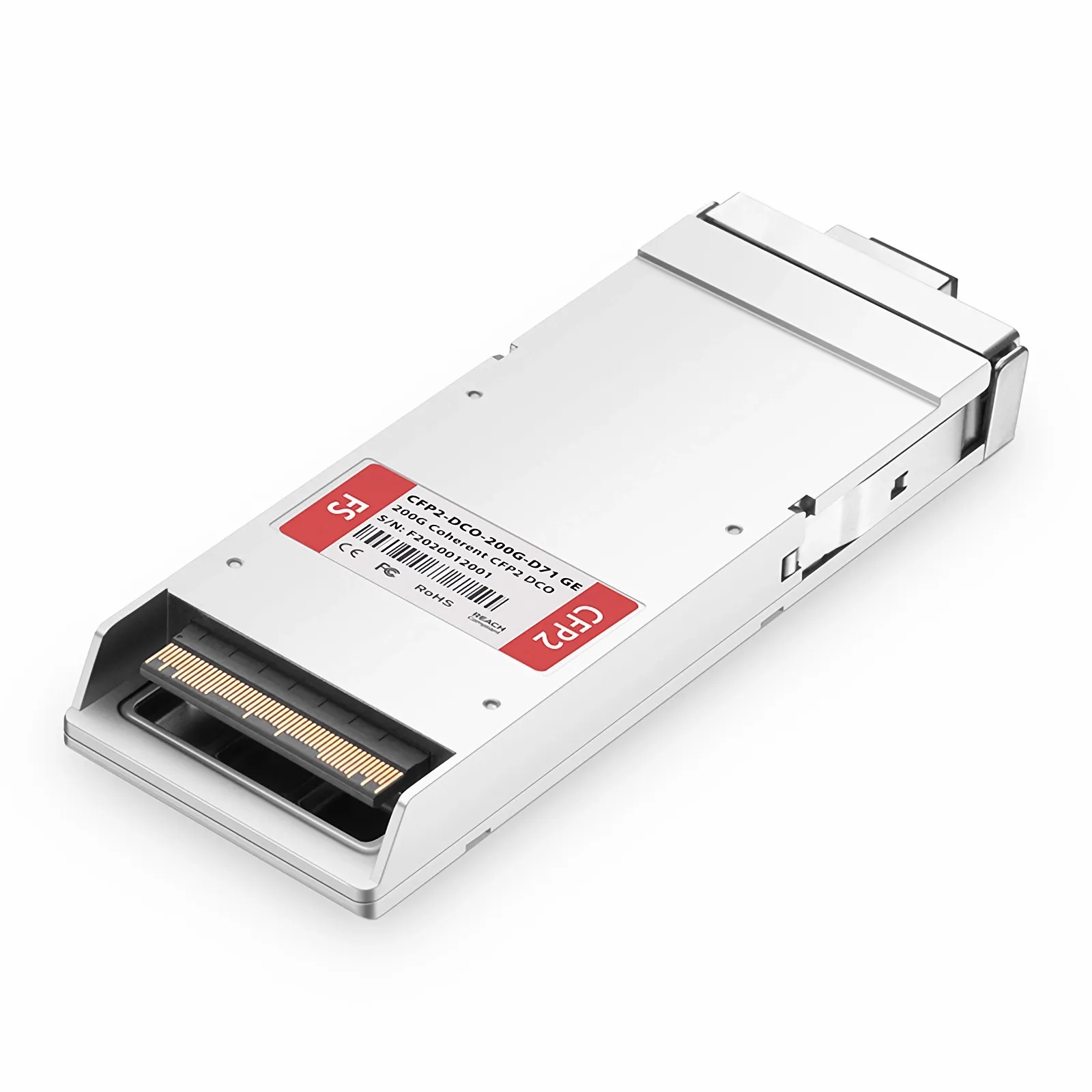 Generic Compatible CFP2 DCO 200G DWDM Tunable Coherent 80km Duplex LC SMF Transceiver Module