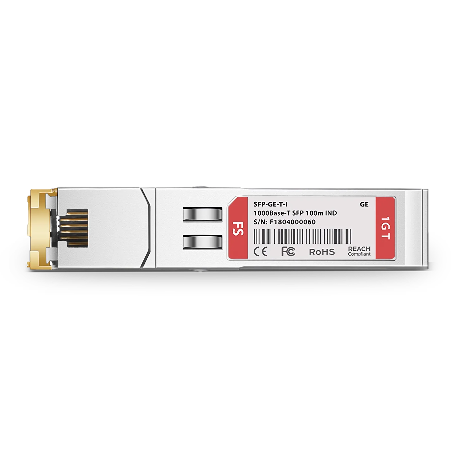 Módulo transceptor 1000BASE-T SFP cobre 100m RJ-45 (industrial