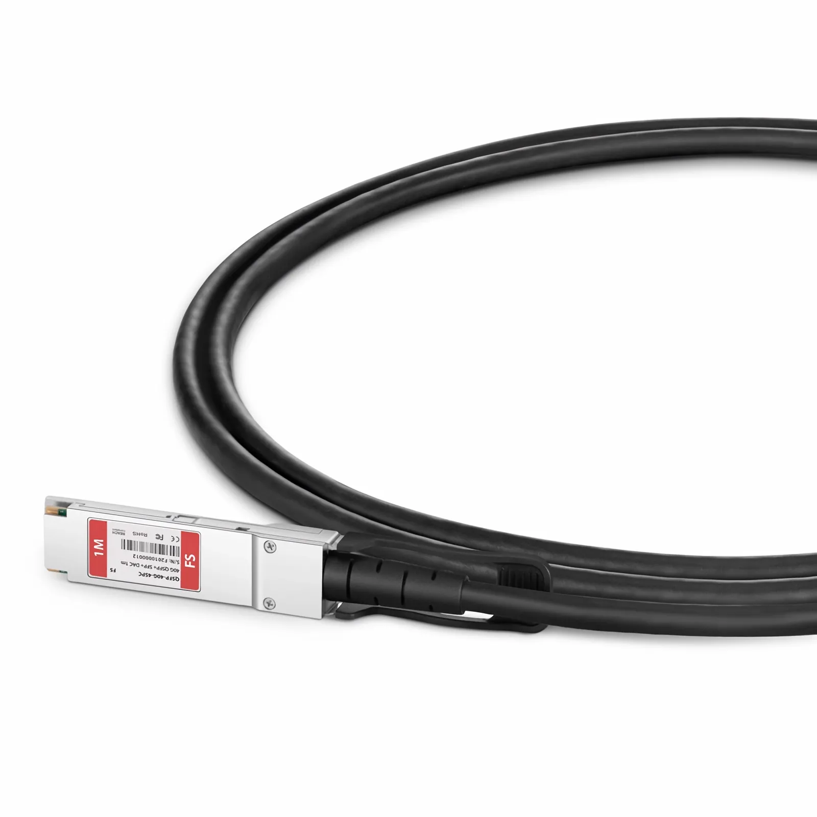 1m(3.3ft) 40G QSFP+ to 4SFP+ Passive Breakout DAC Cable - FS.com