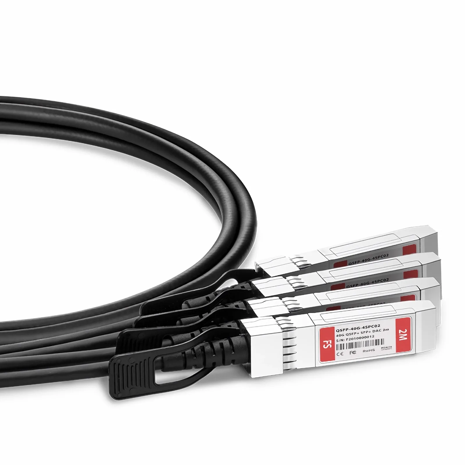 Cisco QSFP-4SFP10G-CU2M 40G QSFP+ Breakout DAC Cable - FS.com