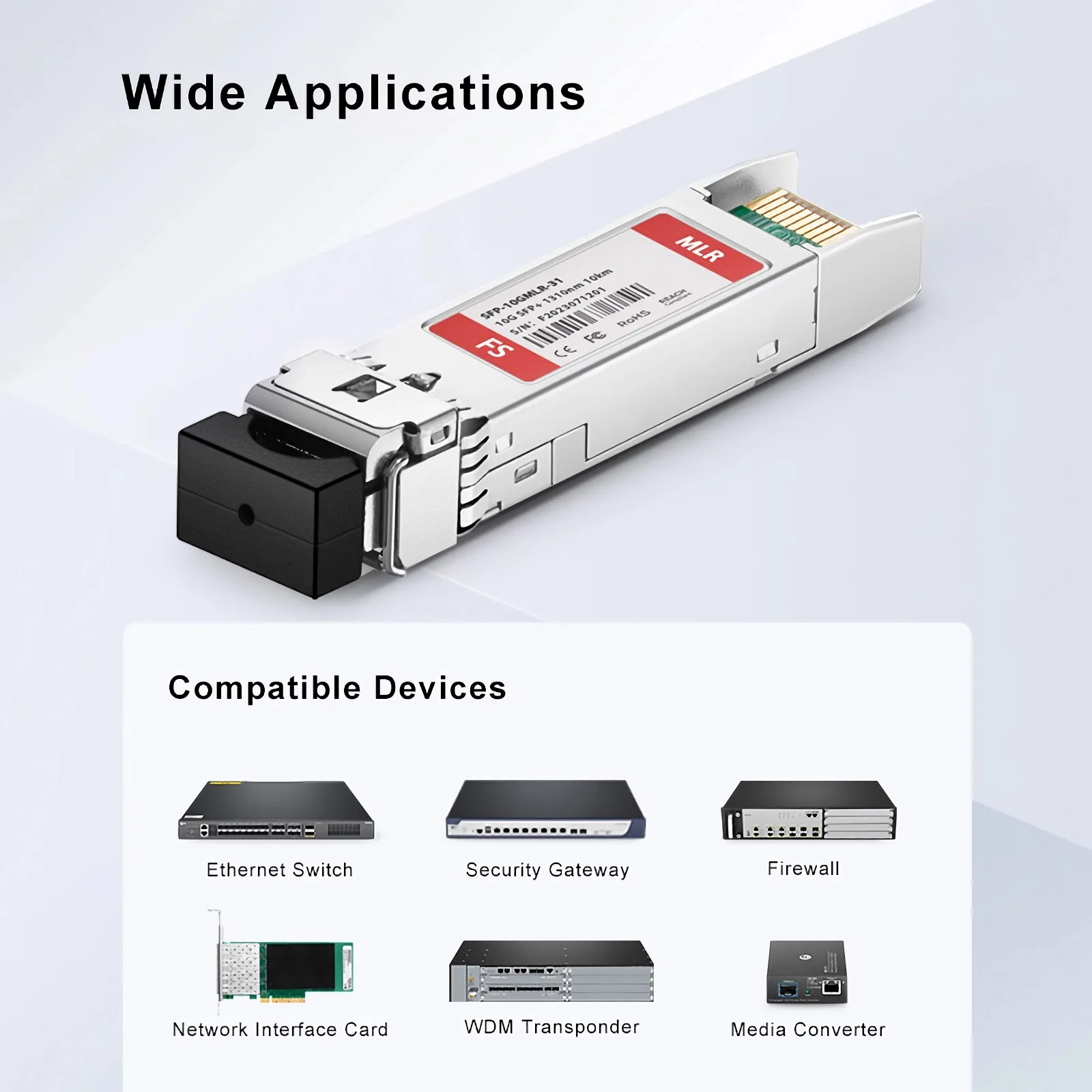 Customized 1000BASE-LX and 10GBASE-LR SFP+ Dual-Rate 1310nm 10km Duplex ...