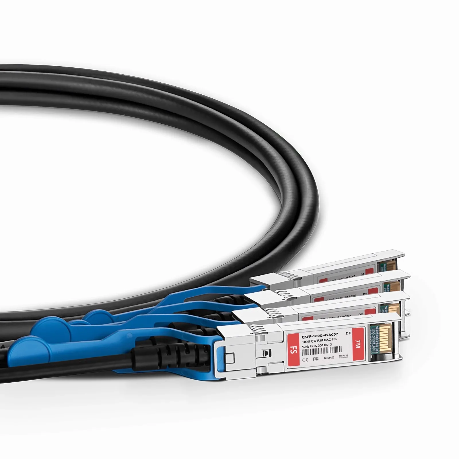 7m (23ft) Dell Compatible 100G QSFP28 4 x 25G NRZ to 4 x 25G SFP28