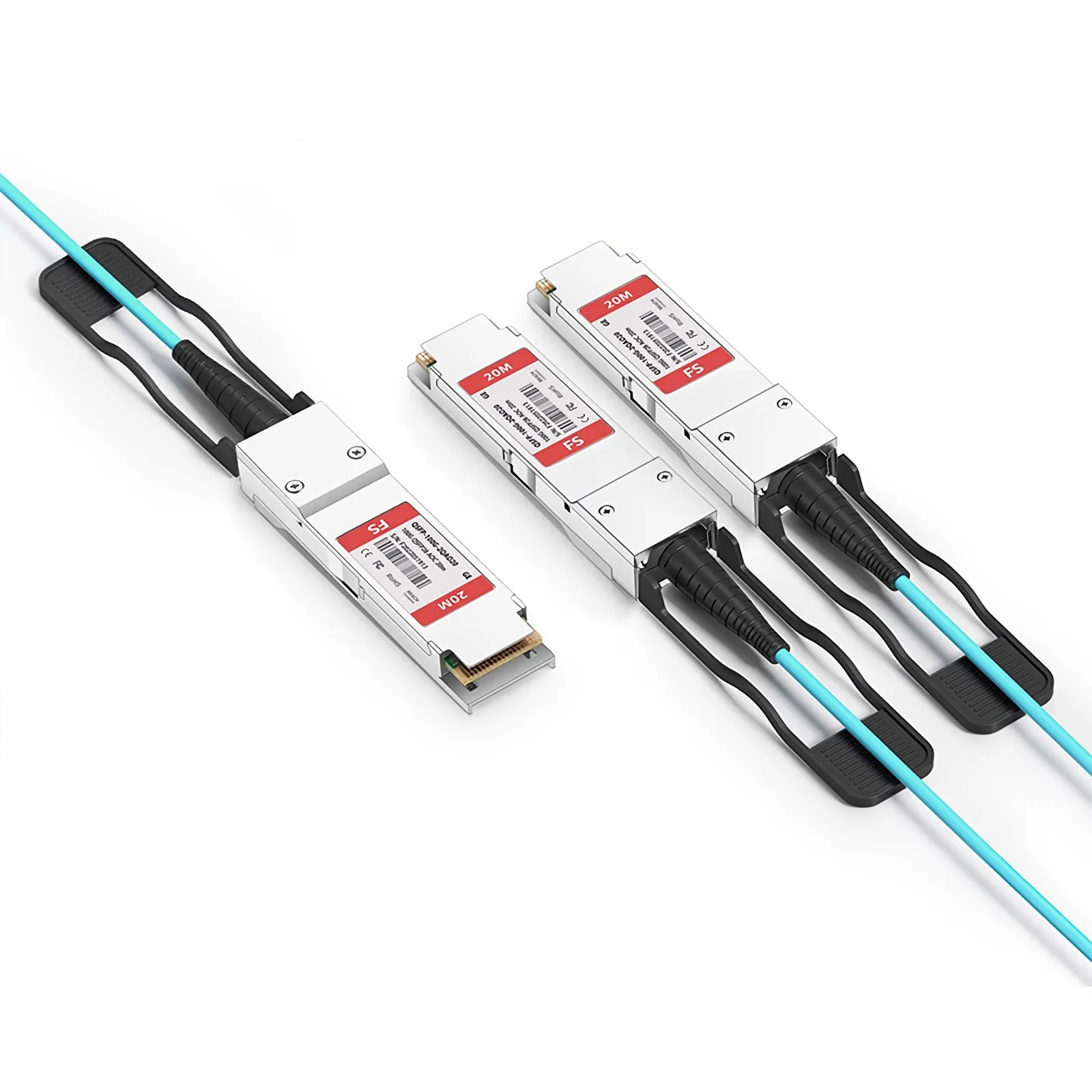 20m (66ft) Generic Compatible 100G QSFP28 4 x 25G NRZ to 2 x 50G