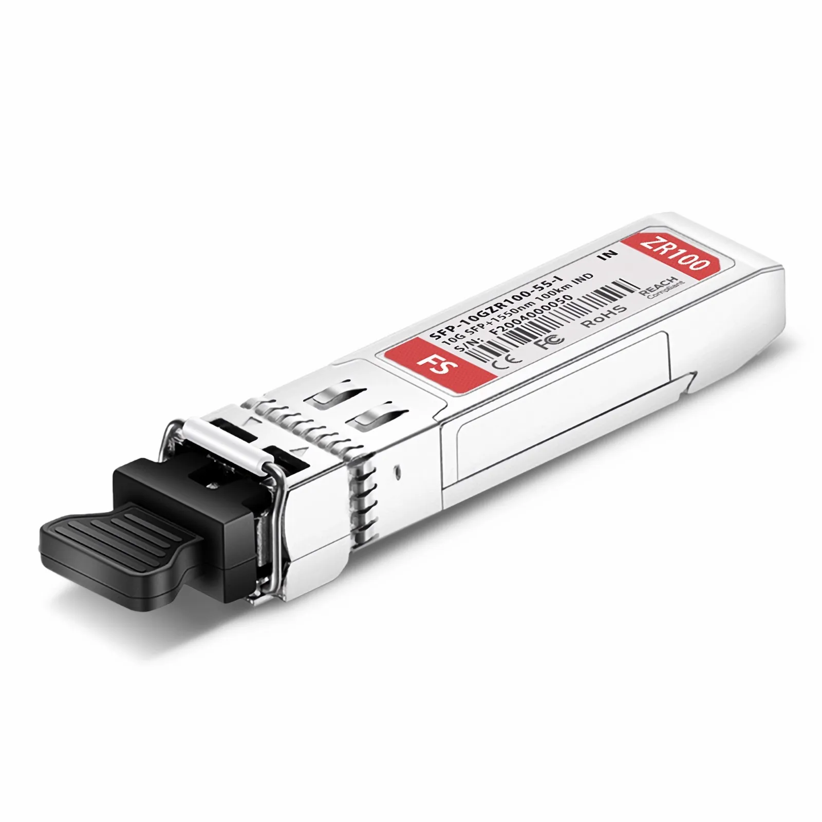 Intel Compatible 10GBASE-ZR SFP+ 1550nm 100km Duplex LC/UPC SMF Transceiver Module (Industrial)