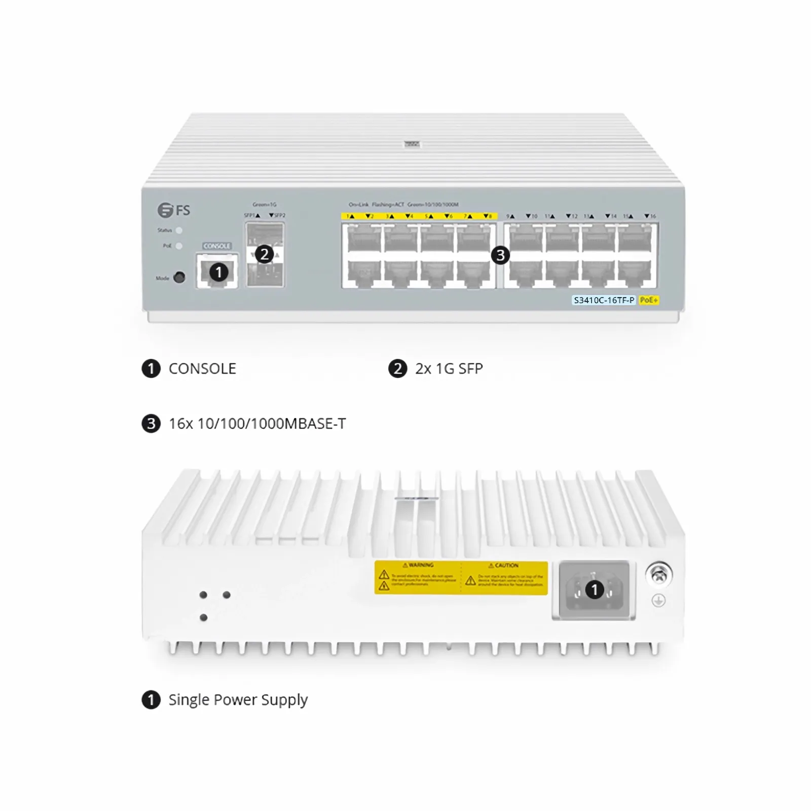 この写真はS3410C-16TF-Pに関するものです。