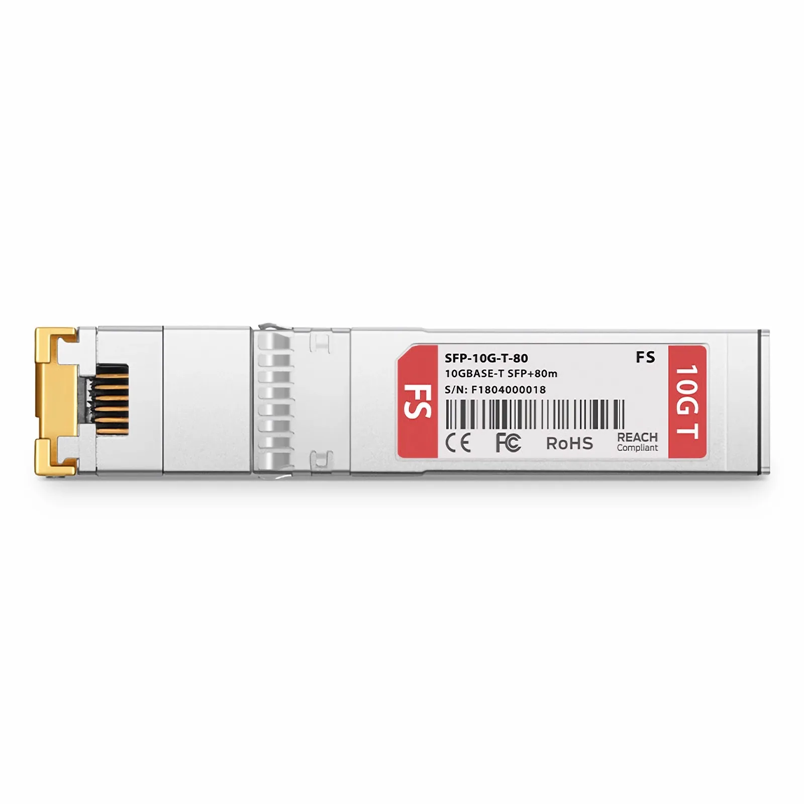 10GBASE-T SFP+銅製 80m RJ-45トランシーバーモジュール（LOS対応、FS