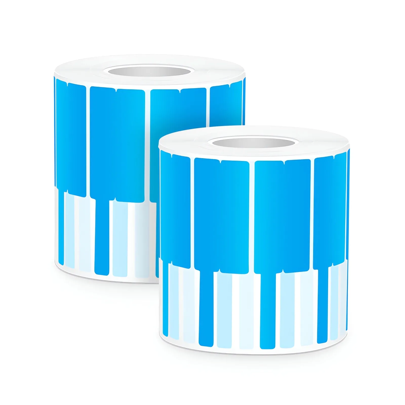 1.02in.W x 3.31in.L Printable P-Flag Label, PET, Reel, Blue