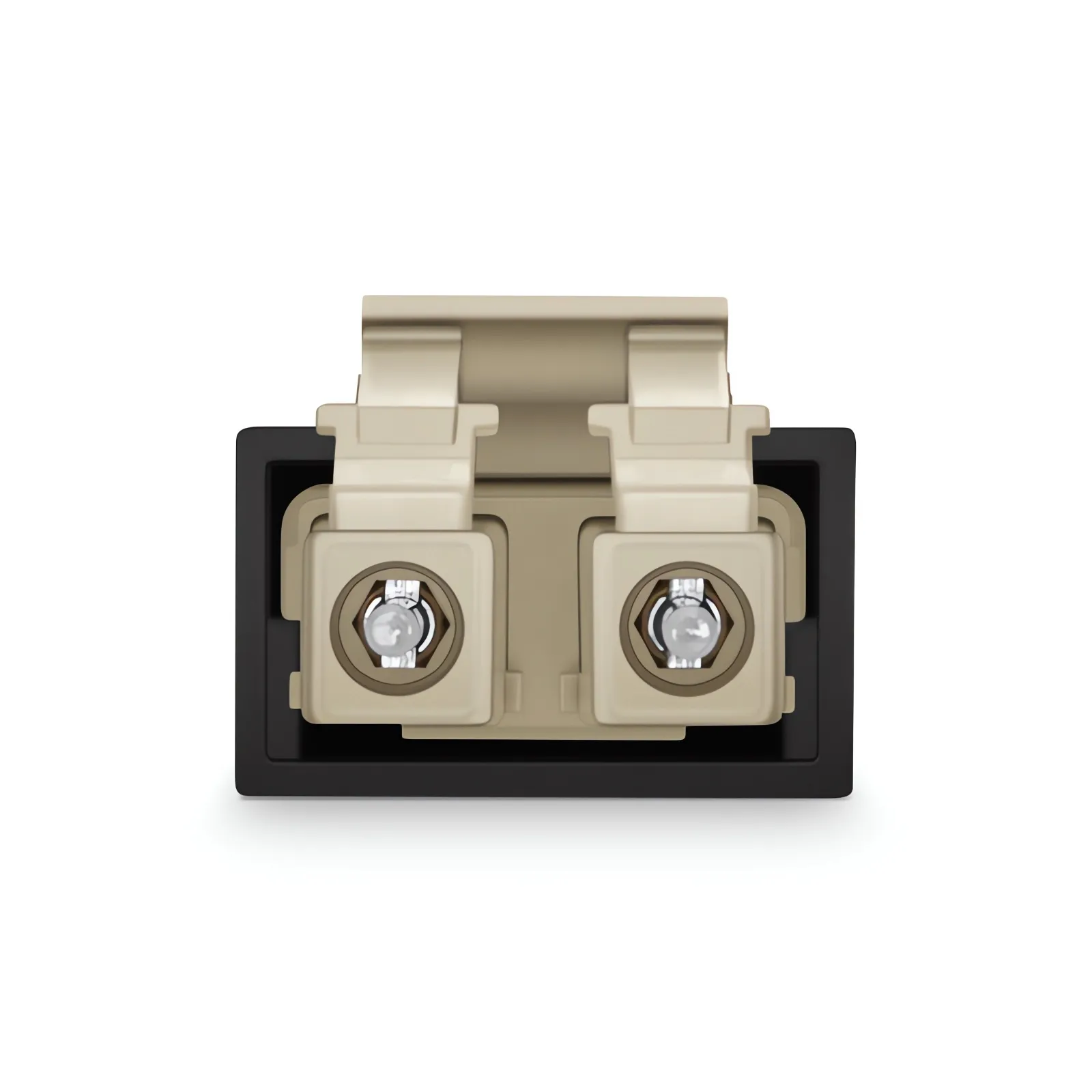 This picture is about LC/UPC Duplex PVC (OFNR) OM1 62.5/125 Multimode Fiber Loopback Module.