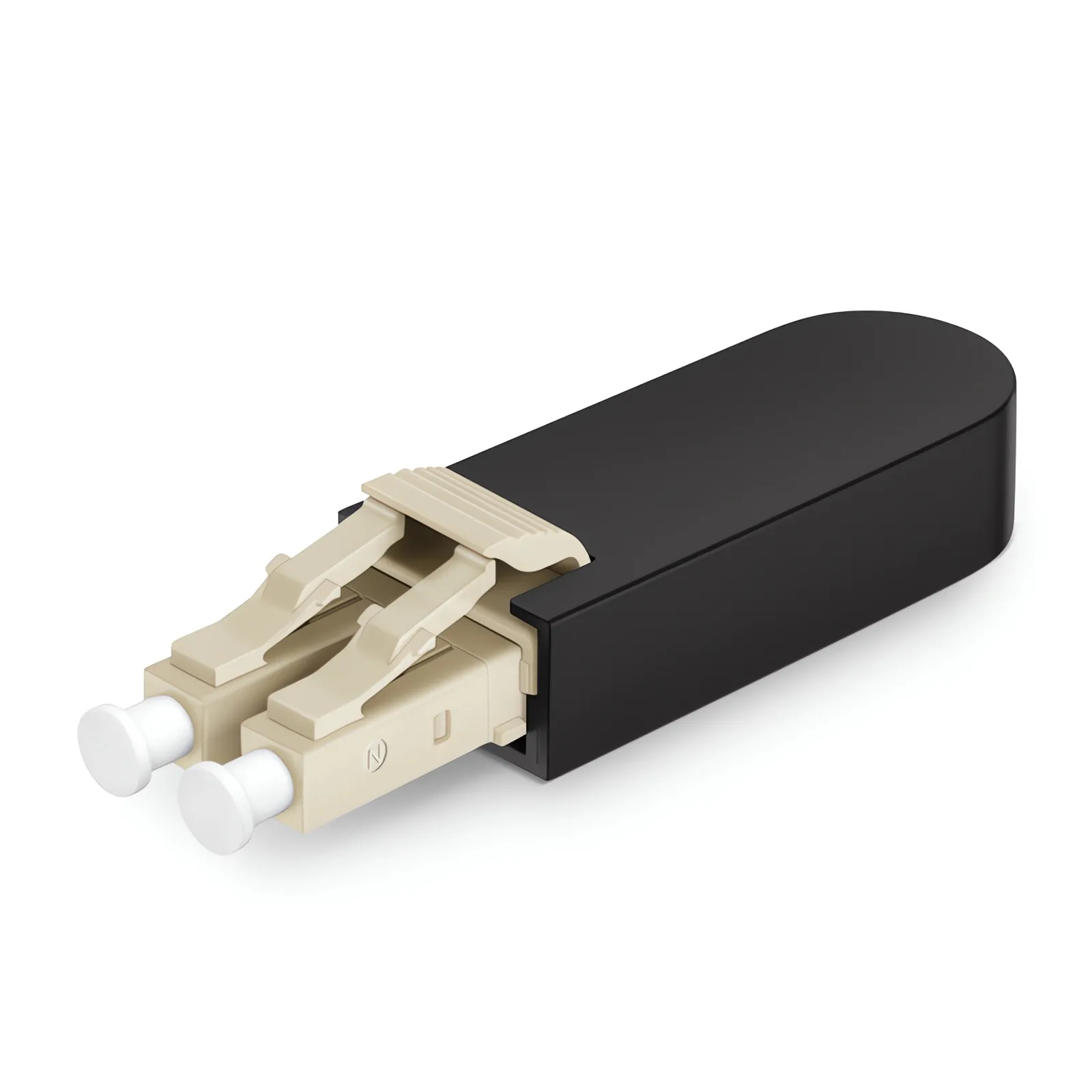 This picture is about LC/UPC Duplex PVC (OFNR) OM1 62.5/125 Multimode Fiber Loopback Module.