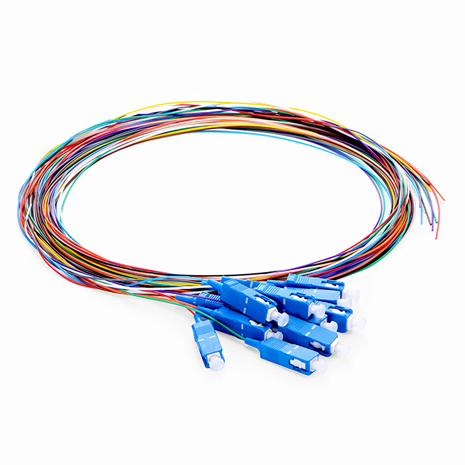 2M (7ft) SC/UPC SM Color-Coded Fiber Pigtail - FS.com