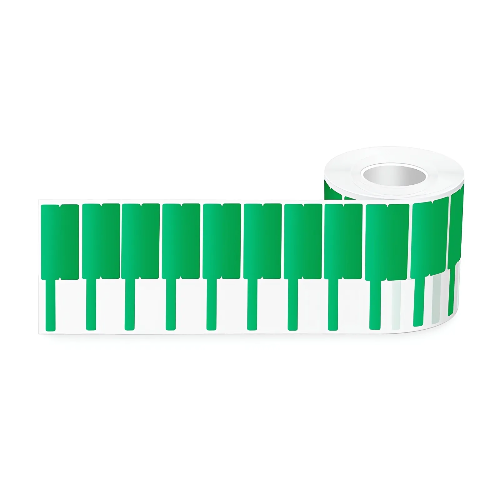1.02in.W x 3.31in.L Printable P-Flag Label, PET, Reel, Green