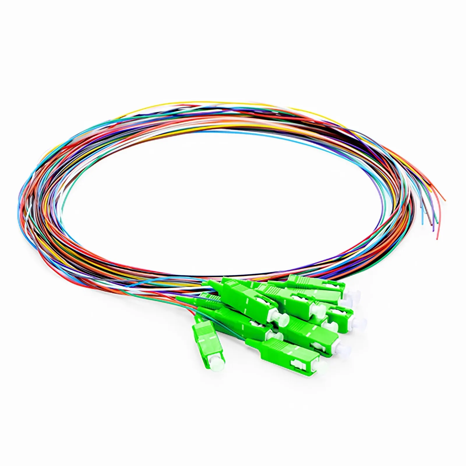 2M (7ft) SC/APC SM Color-Coded Fiber Pigtail - FS.com