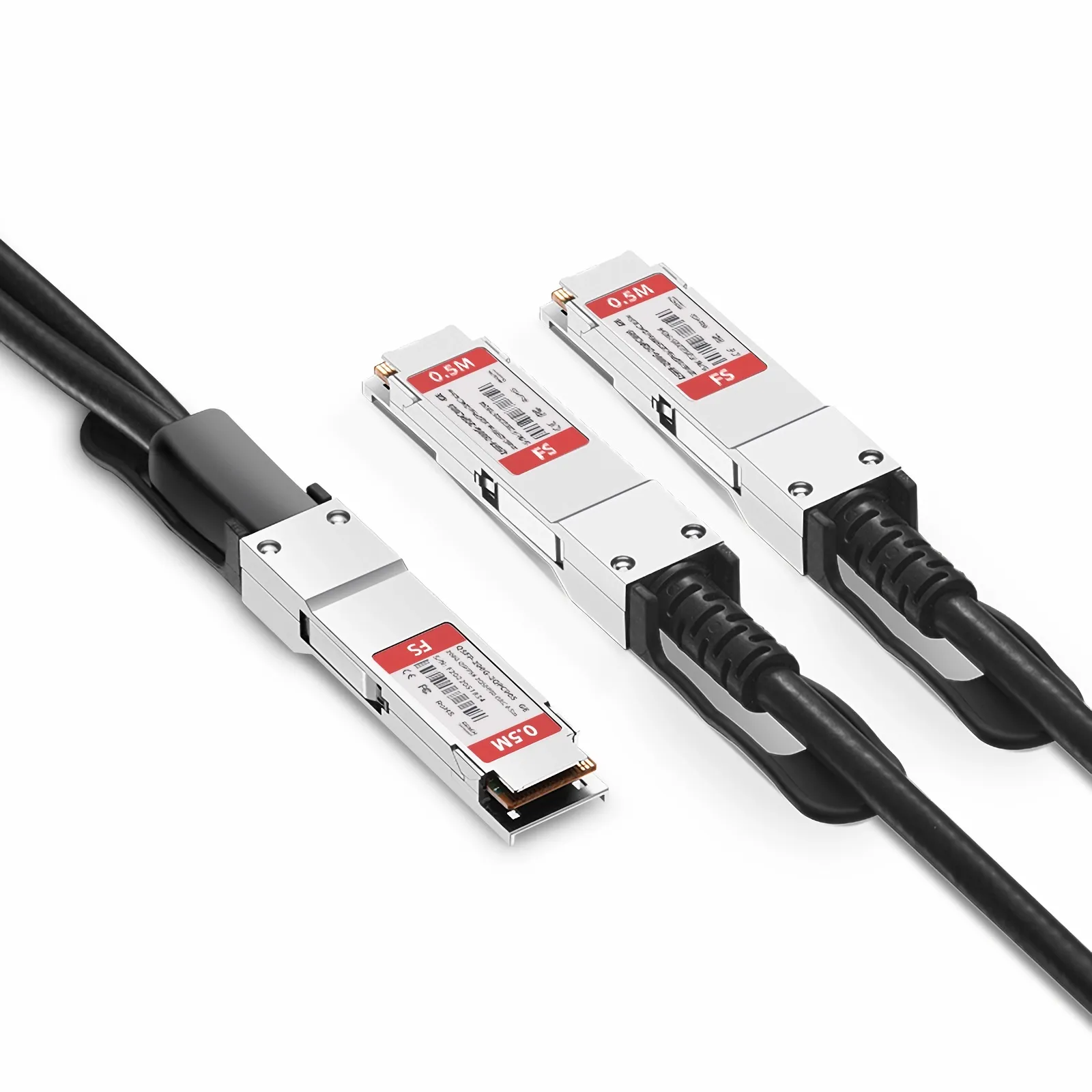 Customized 200G QSFP56 to 2 x 100G QSFP56 Passive Copper Breakout Cable