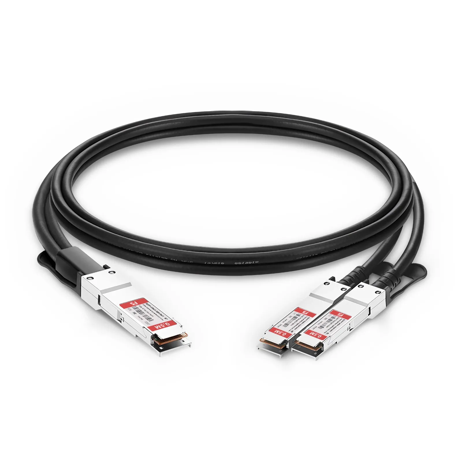 Customized 200G QSFP56 to 2 x 100G QSFP56 Passive Copper Breakout Cable