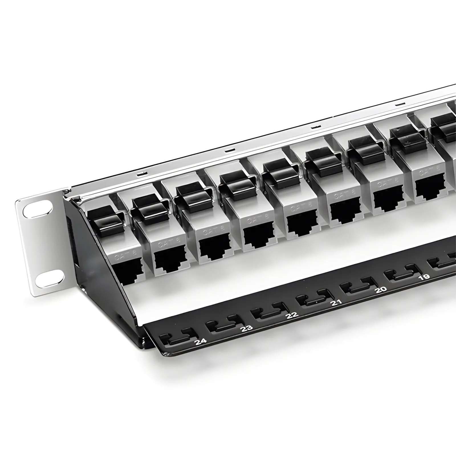 24ポートシールド付き | Cat6準拠モジュラーパッチパネル - FS JAPAN