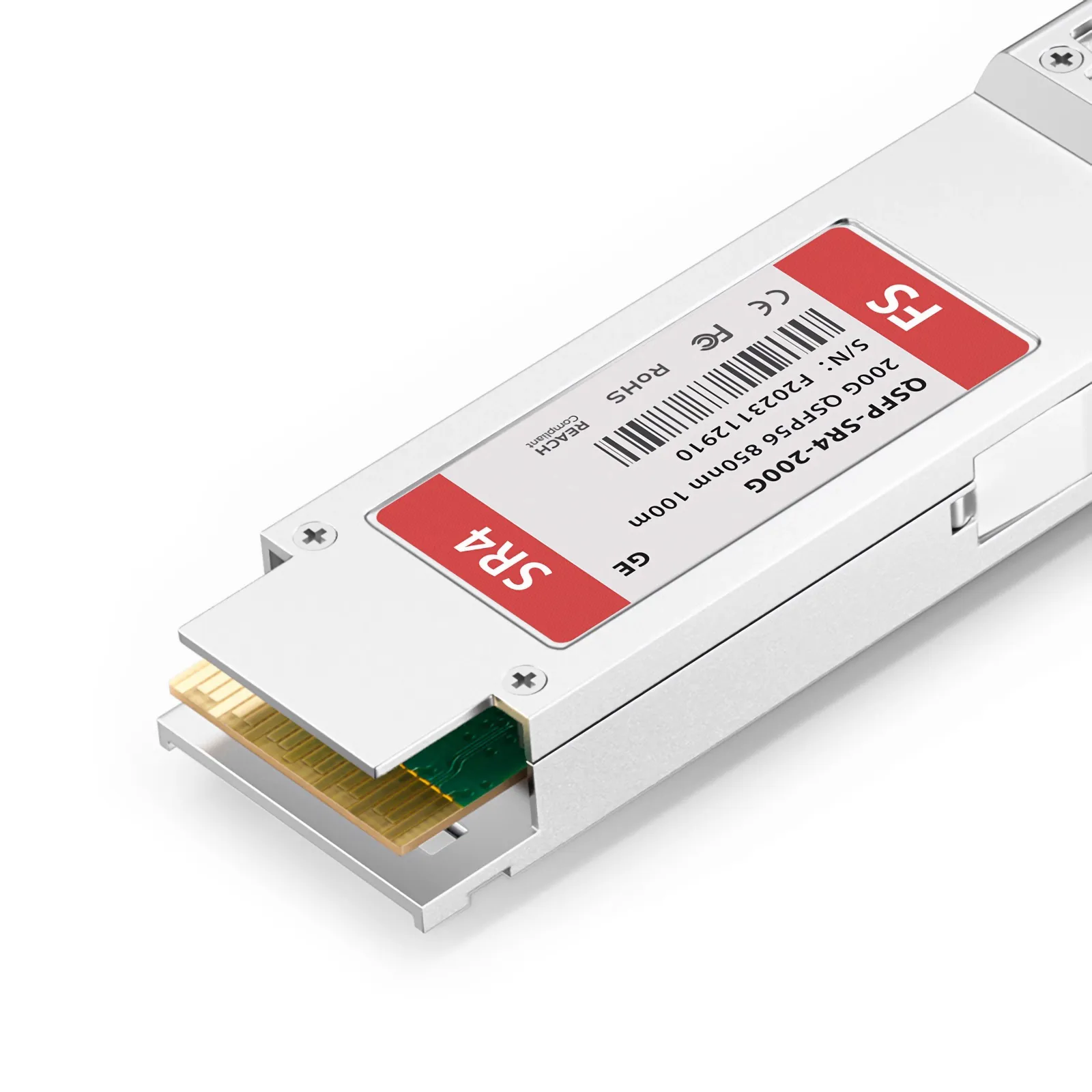 Customized 200GBASE-SR4 QSFP56 4 x 50G PAM4 850nm 100m MPO-12/UPC MMF Transceiver Module