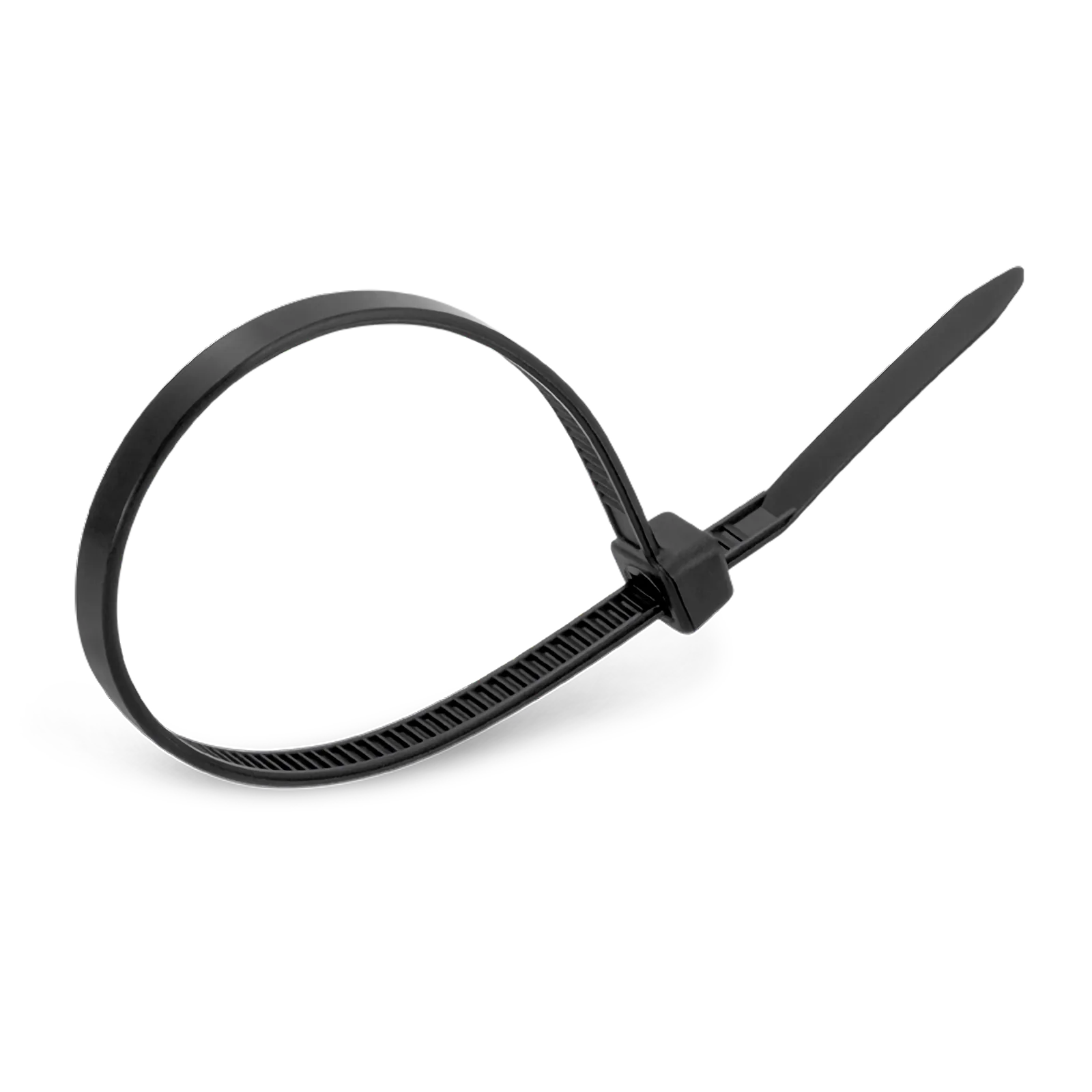 100Pcs/Pack 6in.L x 0.15in.W Self-Locking Nylon Cable Ties, Black - FS ...