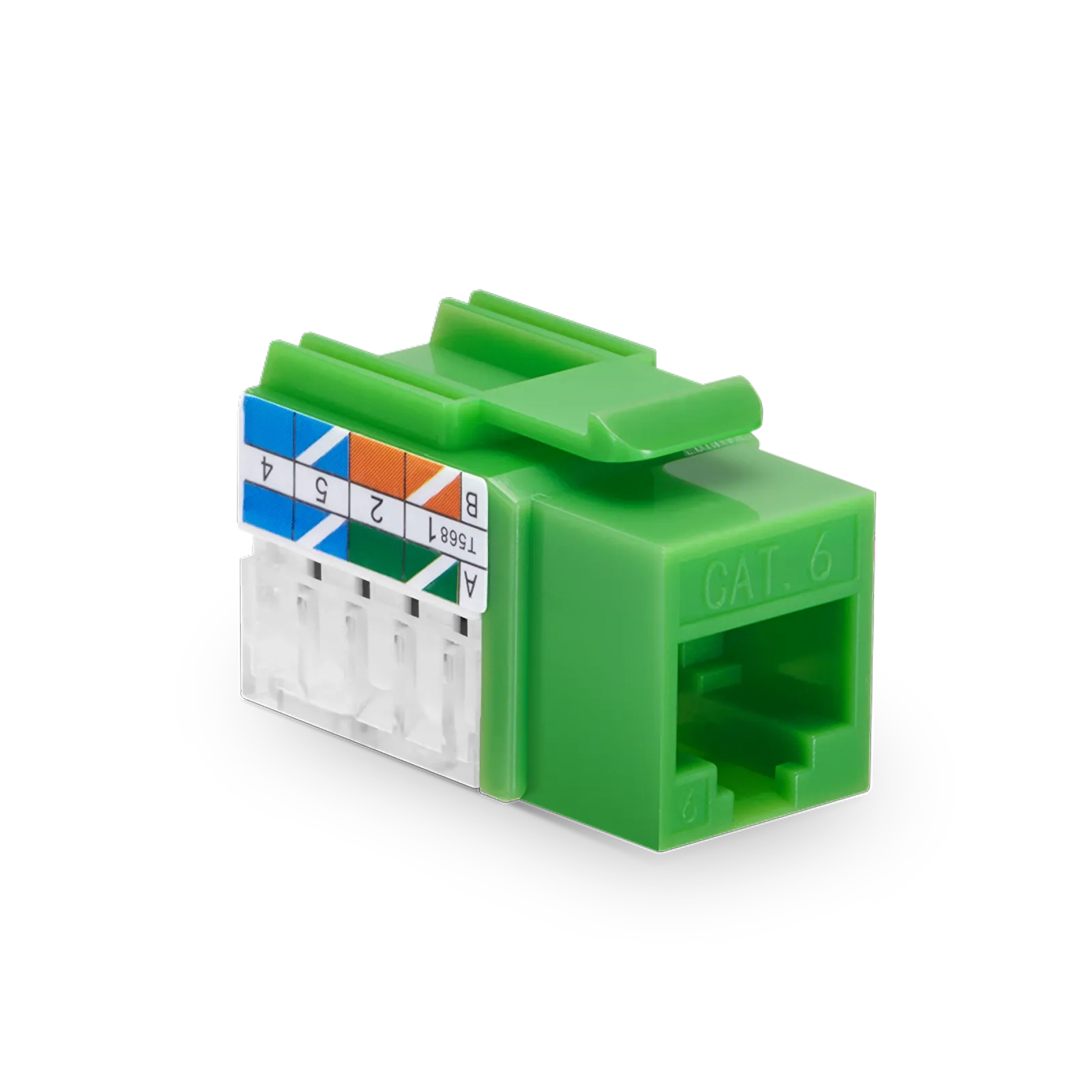 Cat6 RJ45 (8P8C) 90° Unshielded Punch Down Keystone Jack Module