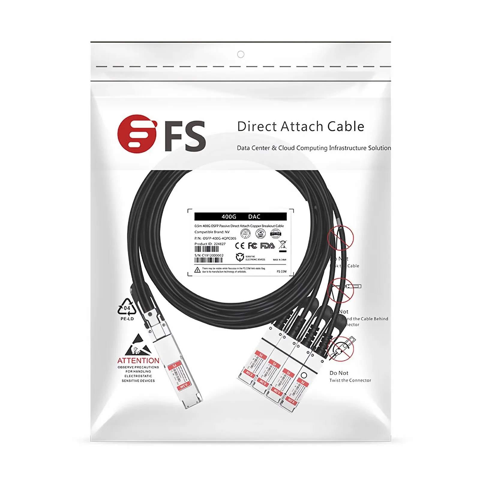 Cette image concerne OSFP-400G-4QPC005.