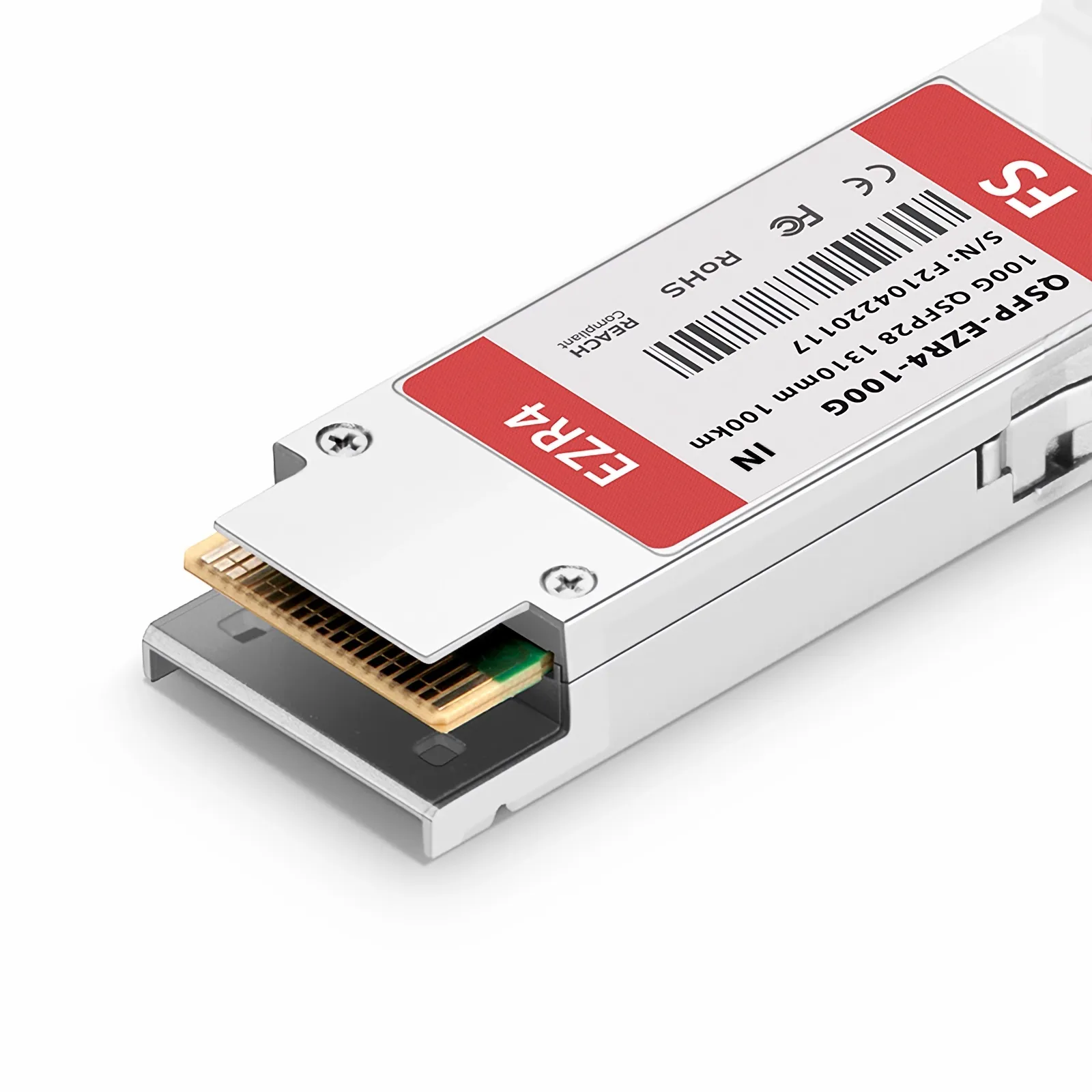 100GBASE SR4モジュール FXC QSFP-100G-SR4 Intel対応 100GBASE-ZR4 QSFP28 4 x 25G NRZ 1310nm 100km