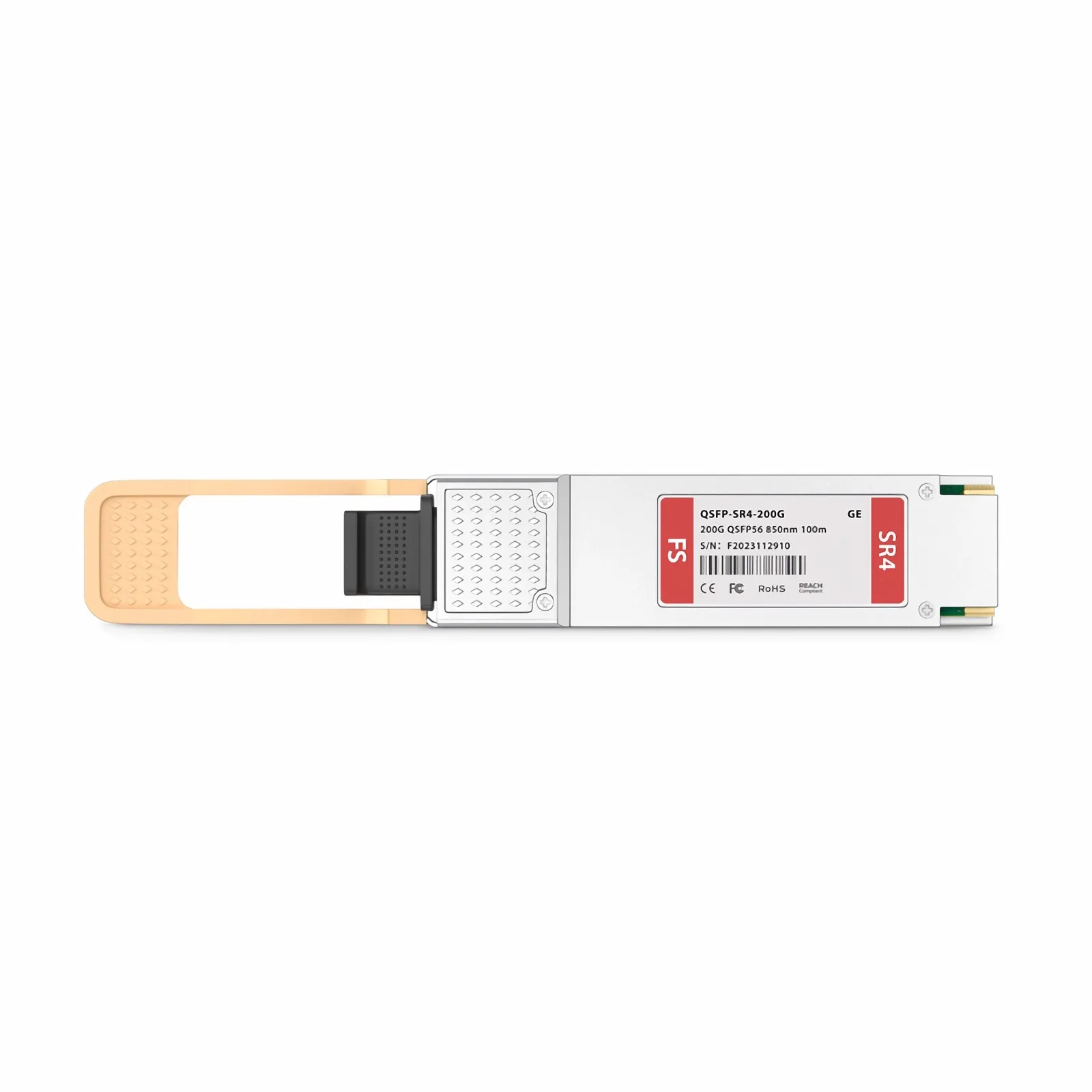 Customized 200GBASE-SR4 QSFP56 4 x 50G PAM4 850nm 100m MPO-12/UPC MMF Transceiver Module