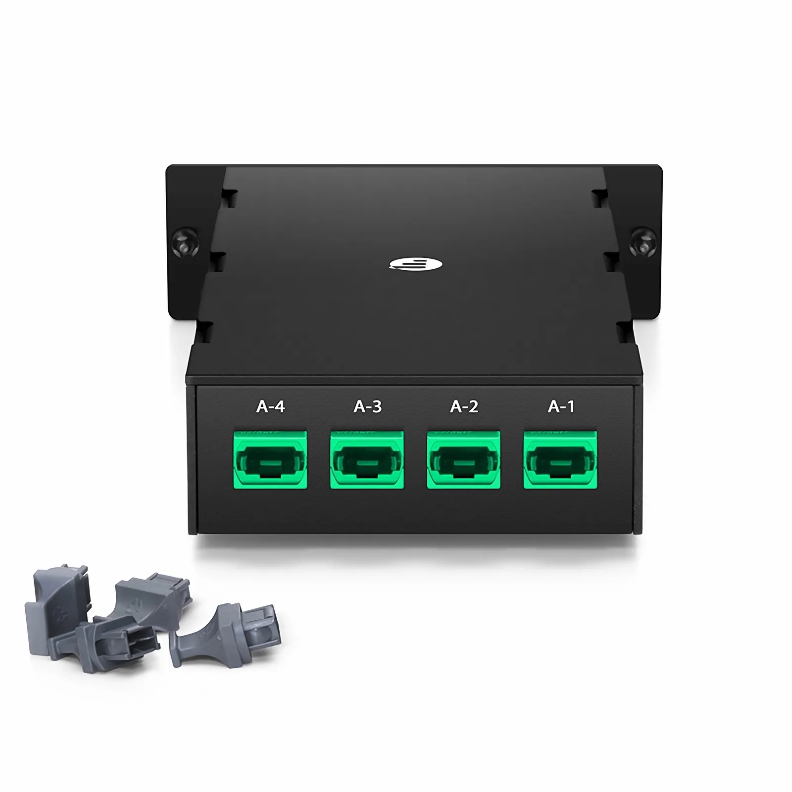 FHD&reg; 4 x MTP&reg;-8 Mesh Cassette, 32 Fibers OS2 Single Mode, Universal, 4 x 8F MTP&reg; to 4 x 8F MTP&reg; (Green), 0.35dB Max.