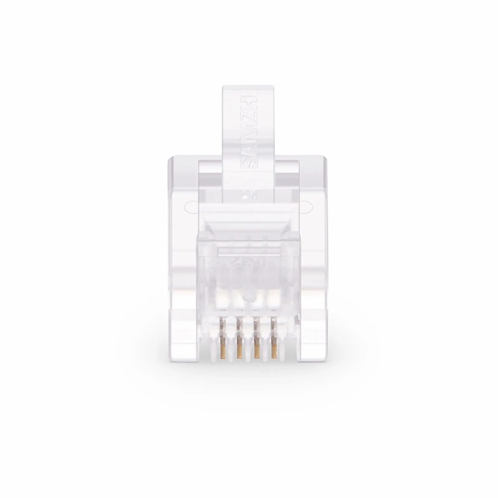 RJ11 6P4C Telephone Modular Plug, 50pcs/Pack