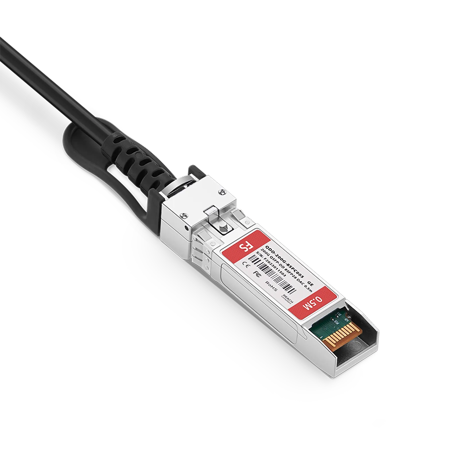 Customized 200G QSFP-DD to 8 x 25G SFP28 Passive Copper Breakout Cable