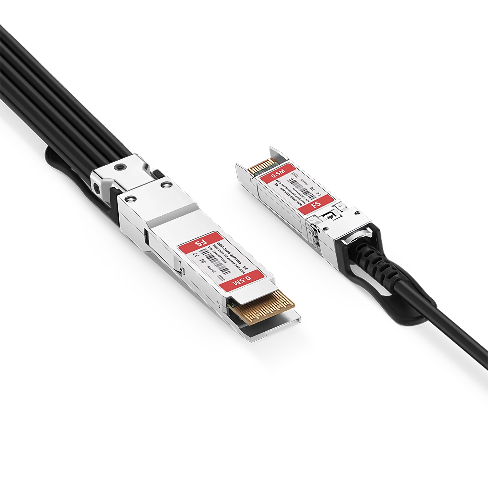 Customized 200G QSFP-DD to 8 x 25G SFP28 Passive Copper Breakout Cable