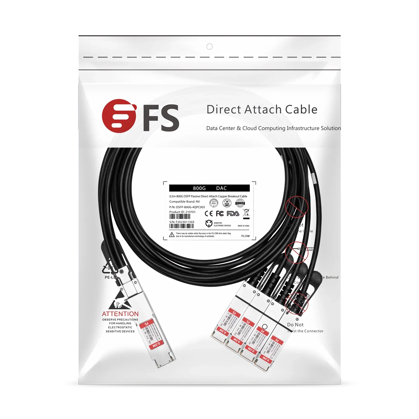 Cette image concerne OSFP-800G-4QPC005.