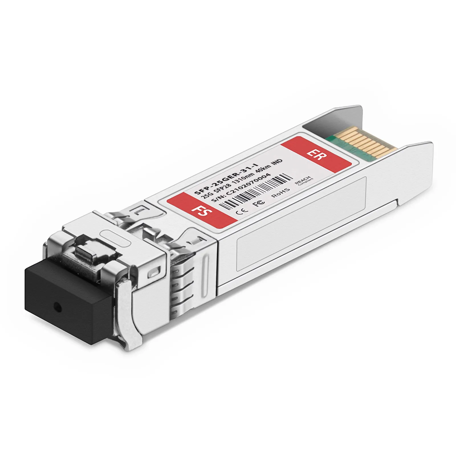 Cisco SFP-25G-ER-I Compatible 25GBASE-ER SFP28 1310nm 40km Duplex LC/UPC SMF Transceiver Module (Industrial)