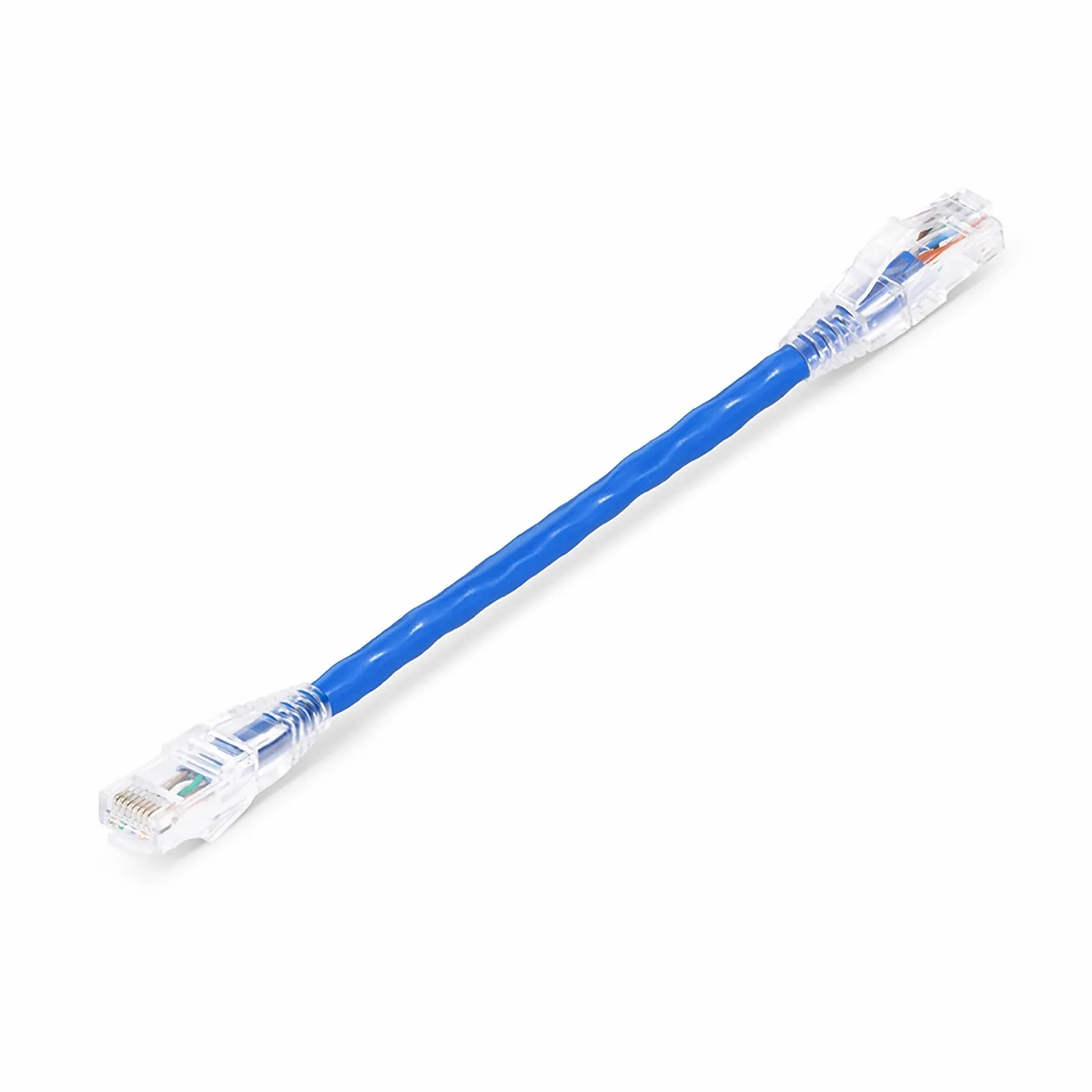 6in (0.15m) Cat6a 24AWG Snagless Unshielded (U/UTP) LSZH Ethernet Network Patch Cable, Blue