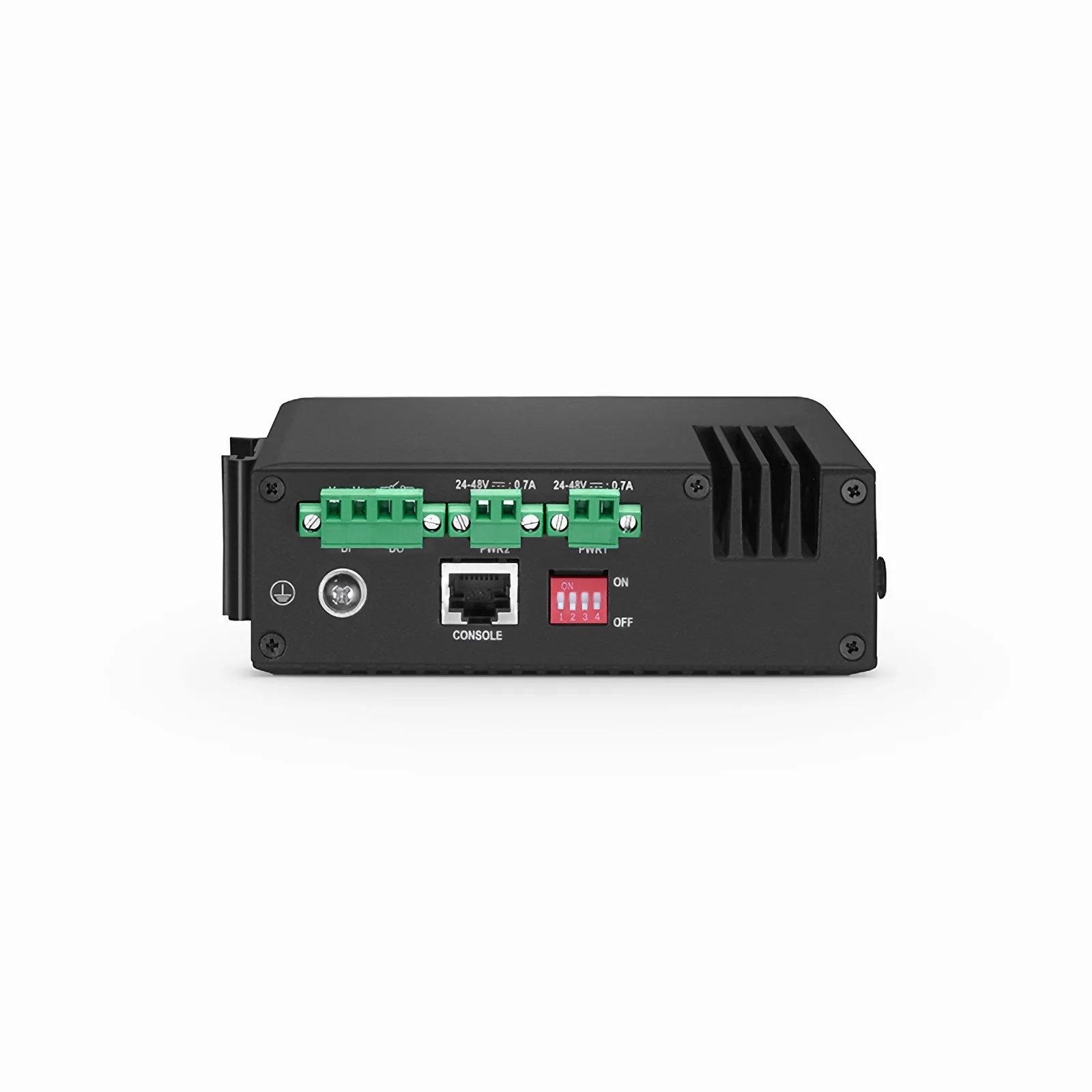 IES3220-4T2F, 4-Port Gigabit Ethernet L2+ Managed Industrial Switch, 4 x 10/100/1000BASE-T, with 2 x 1Gb SFP, -40 to 75°C Operating Temperature