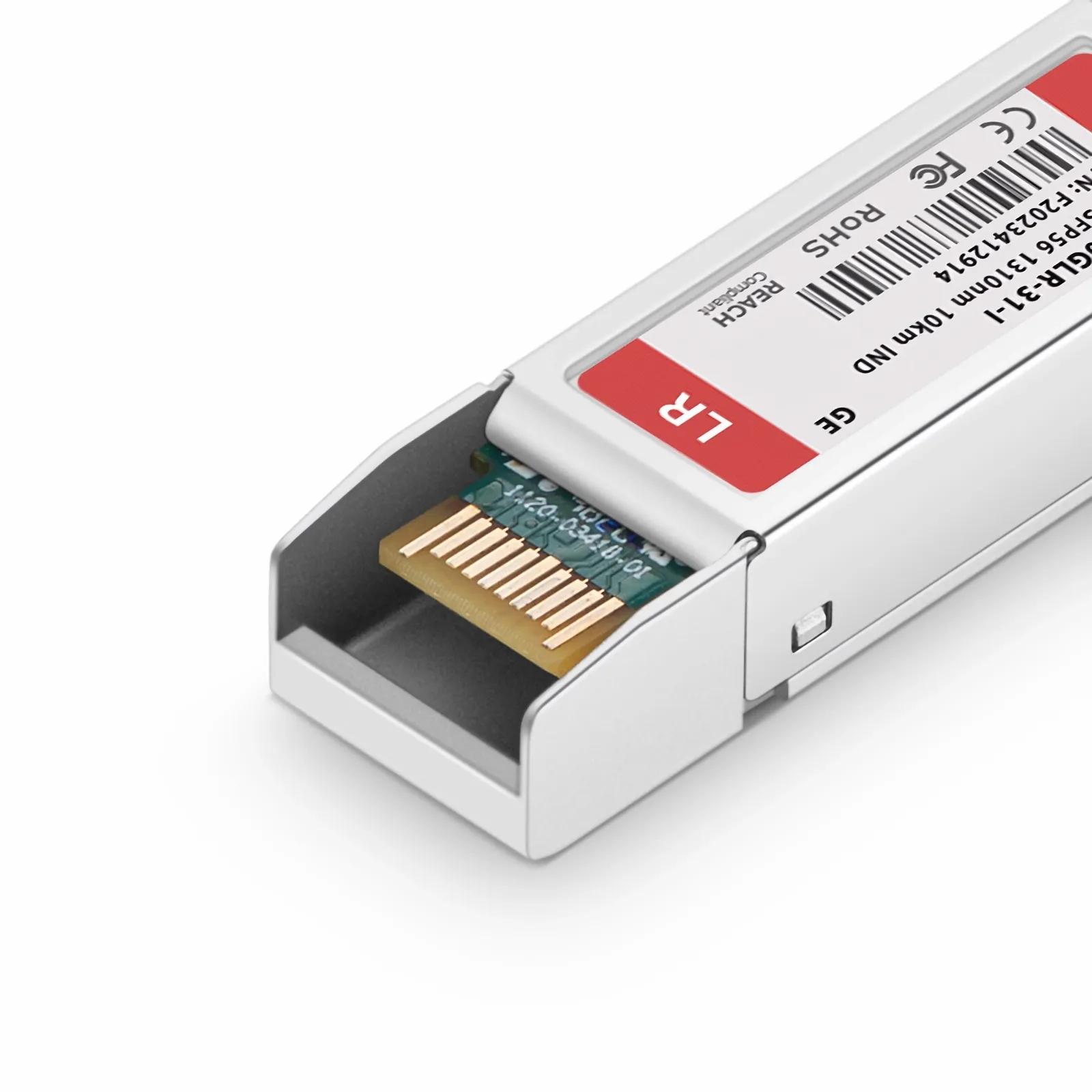 Generic Compatible SFP56 50GBASE-LR 1310nm 10km Duplex LC/UPC SMF Transceiver Module for 5G Wireless (Industrial)