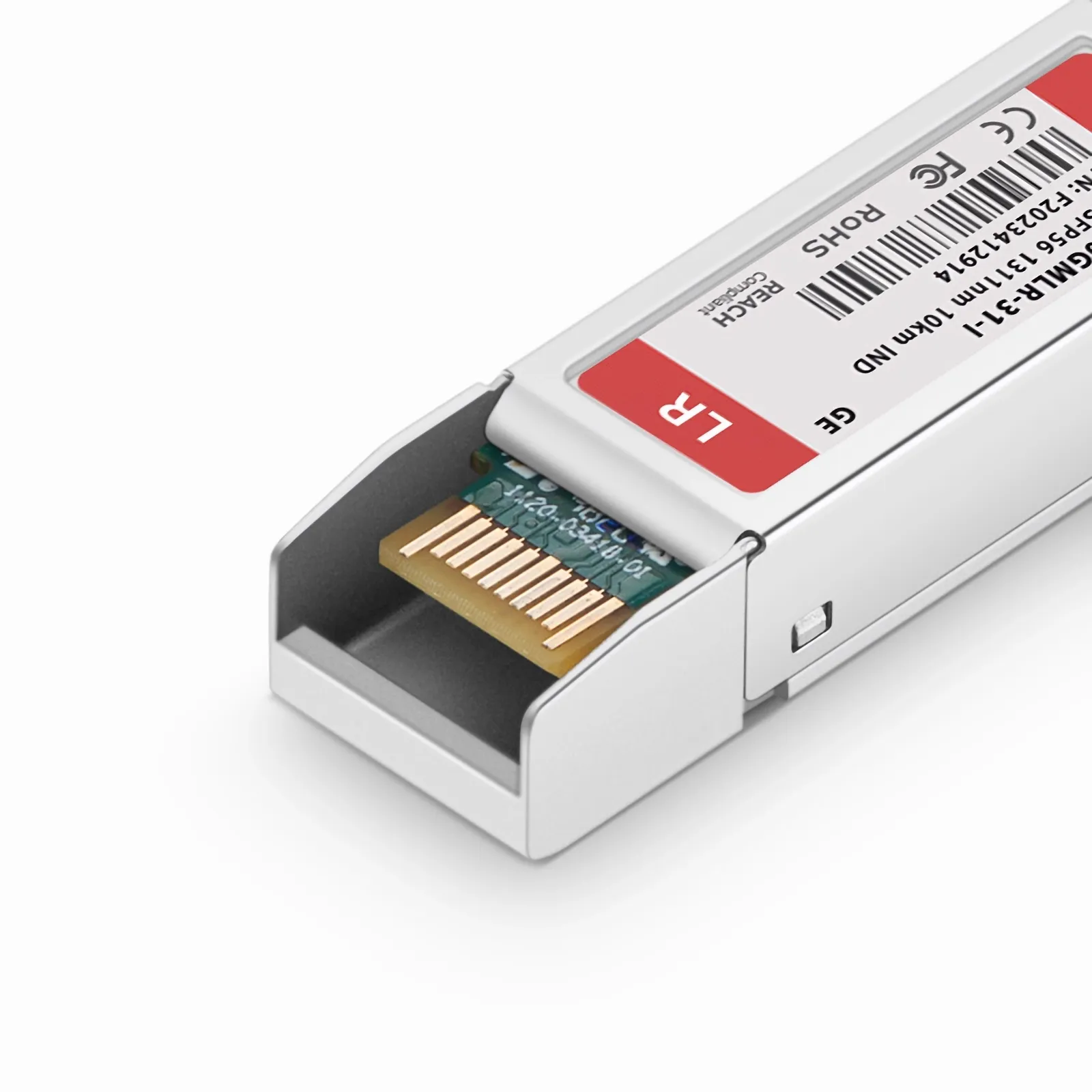 Generic Compatible SFP56 10/25/50GBASE-LR 1311nm 10km Duplex LC/UPC SMF Transceiver Module for 5G Wireless (Industrial)