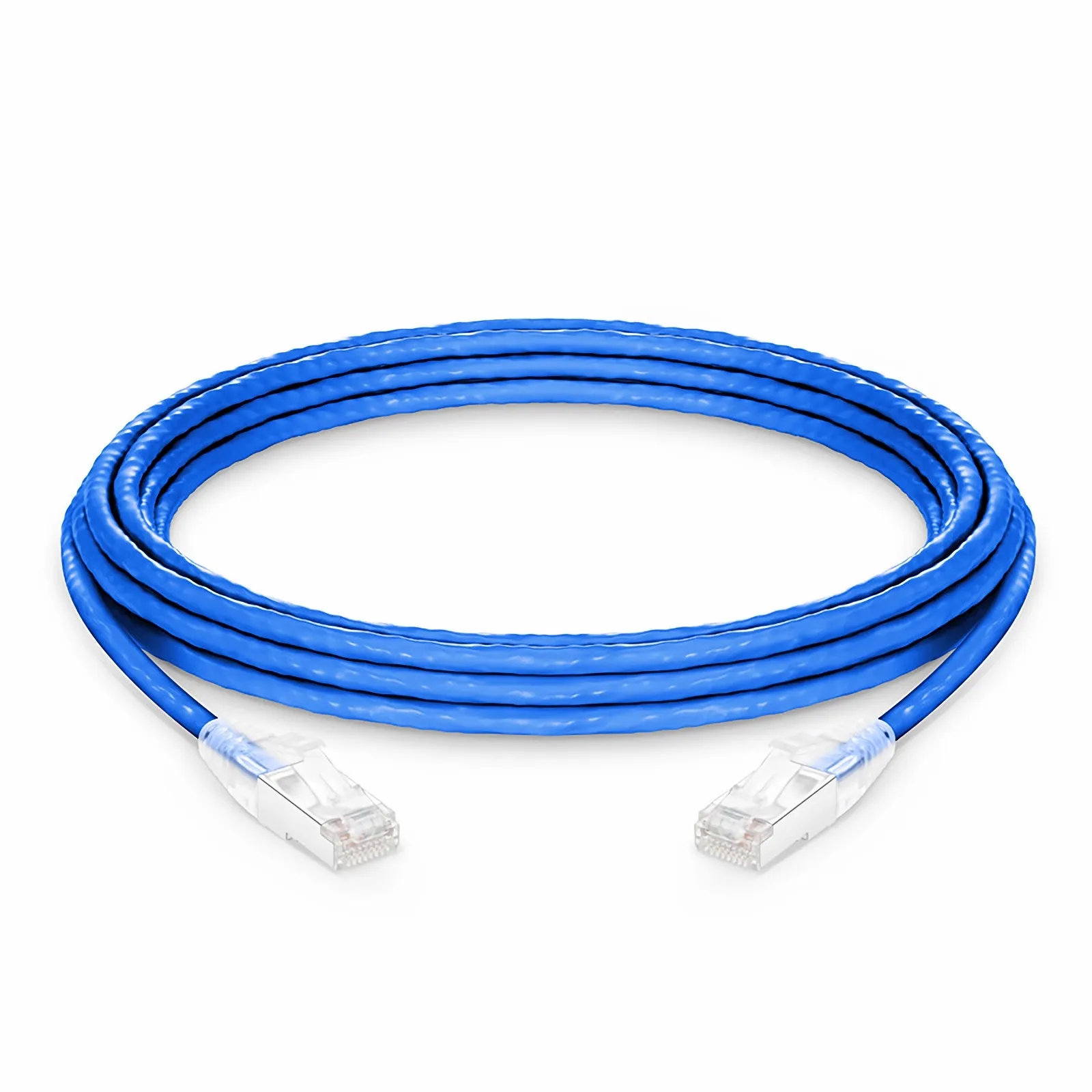 ぺつぺい 16ft (4.9m) Cat6a 26AWG Snagless Shielded (S/FTP) LSZH Ethernet