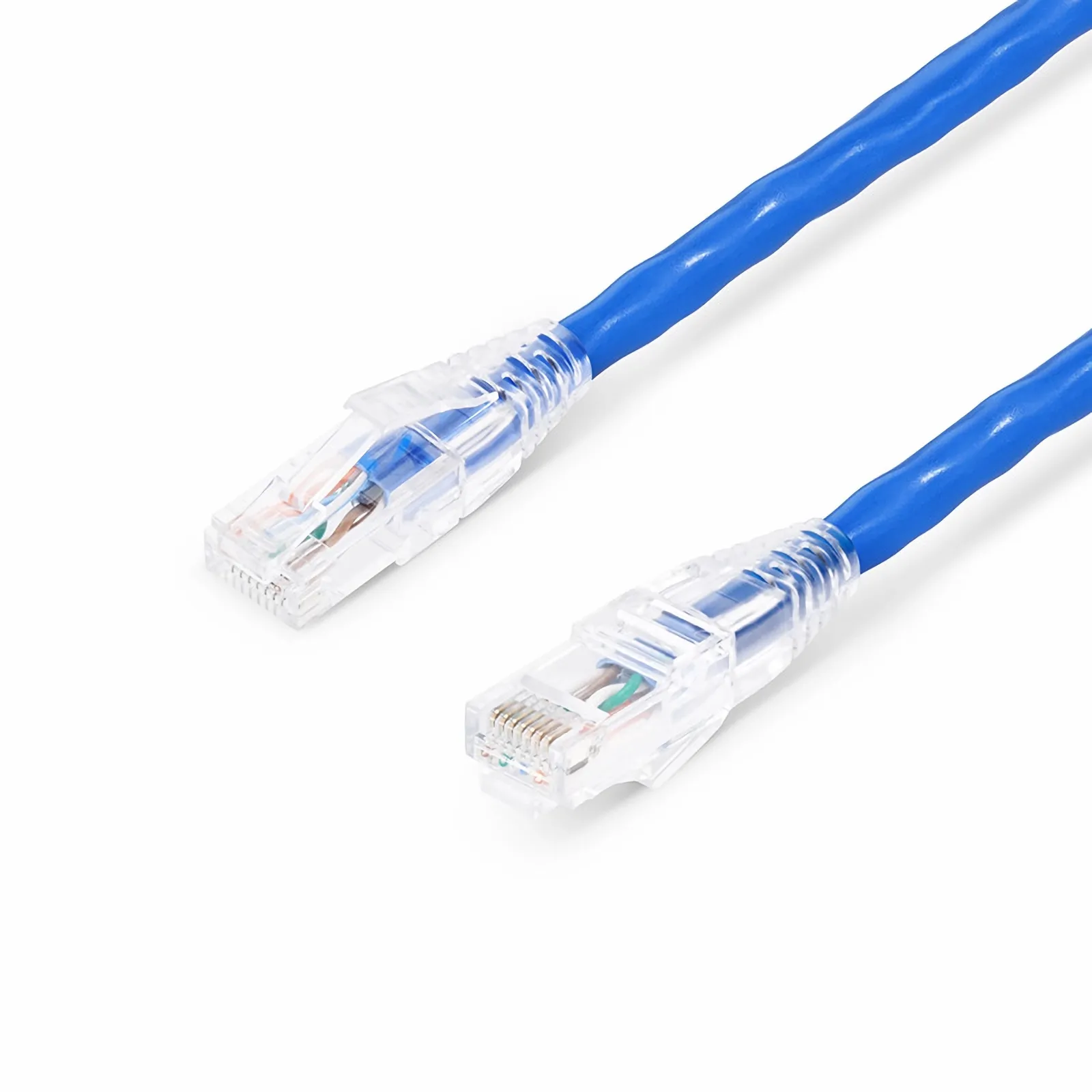 6in (0.15m) Cat6a 24AWG Snagless Unshielded (U/UTP) LSZH Ethernet Network Patch Cable, Blue