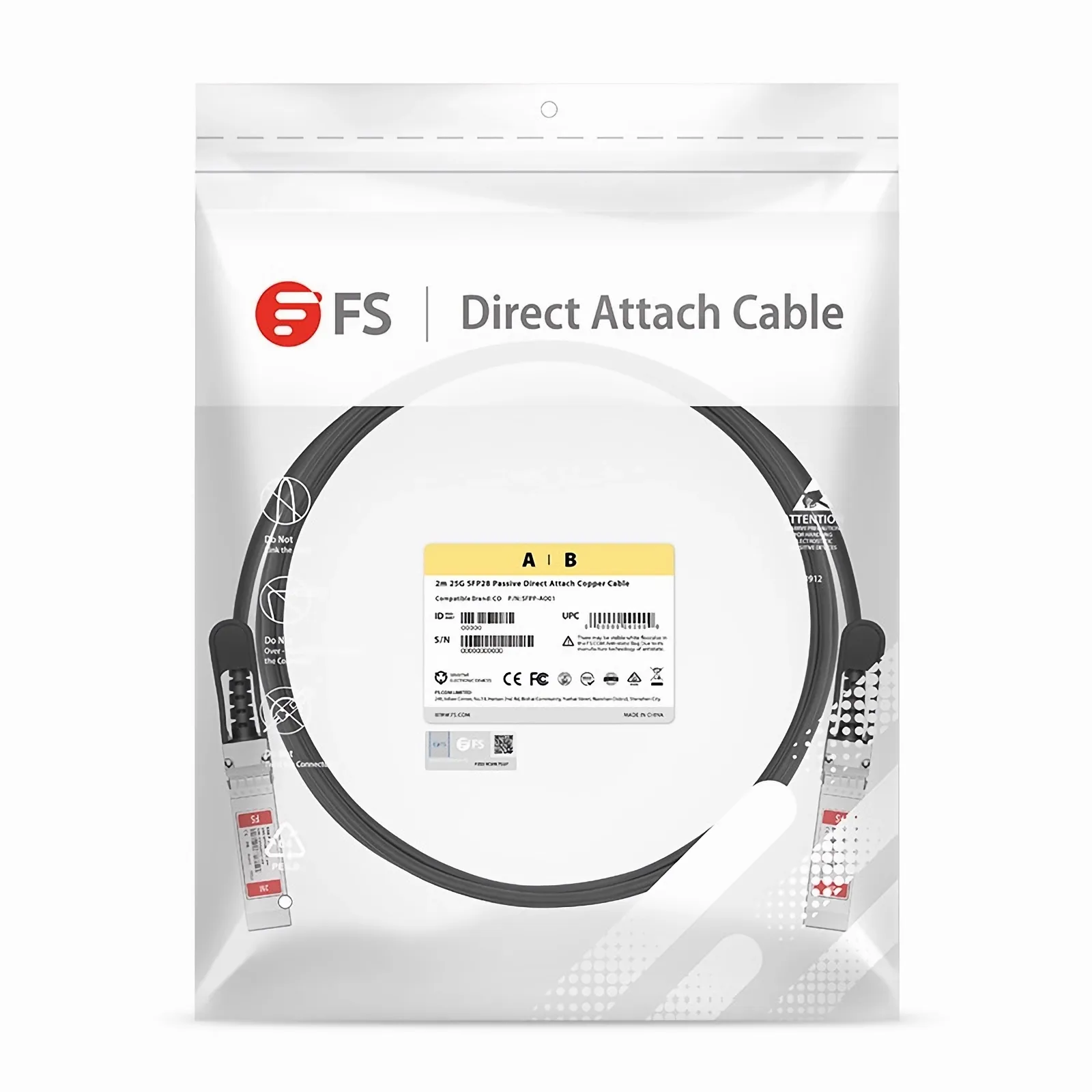 1m (3ft) Brocade E25G-SFP28-TWX-P-0101 Compatible 25G SFP28
