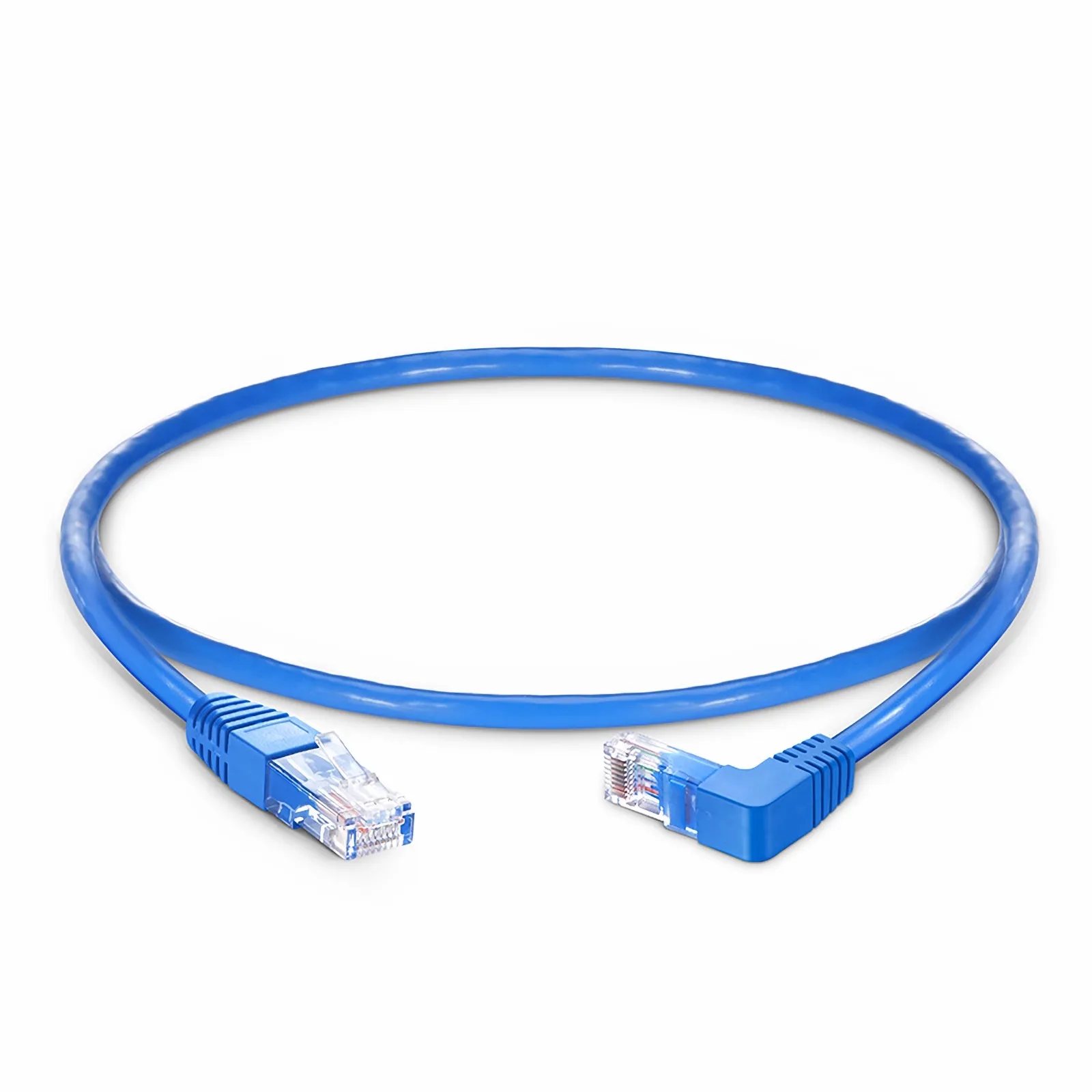 1ft (0.3m) 90 Degree Cat6 26AWG Snagless Unshielded (U/UTP) PVC CM