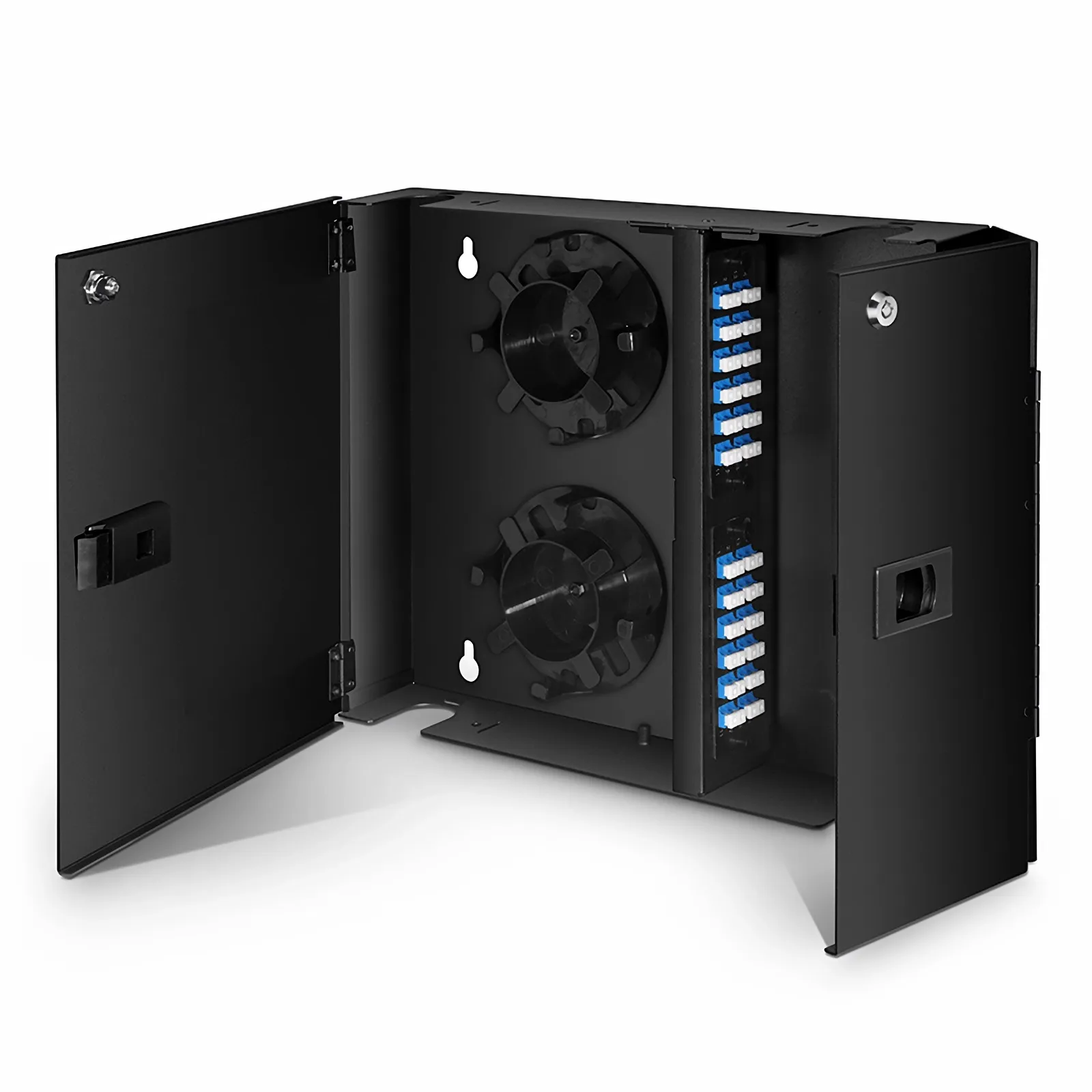 Wall Mount Fiber Enclosure 2 Door 2 Adapter Panel FS Singapore