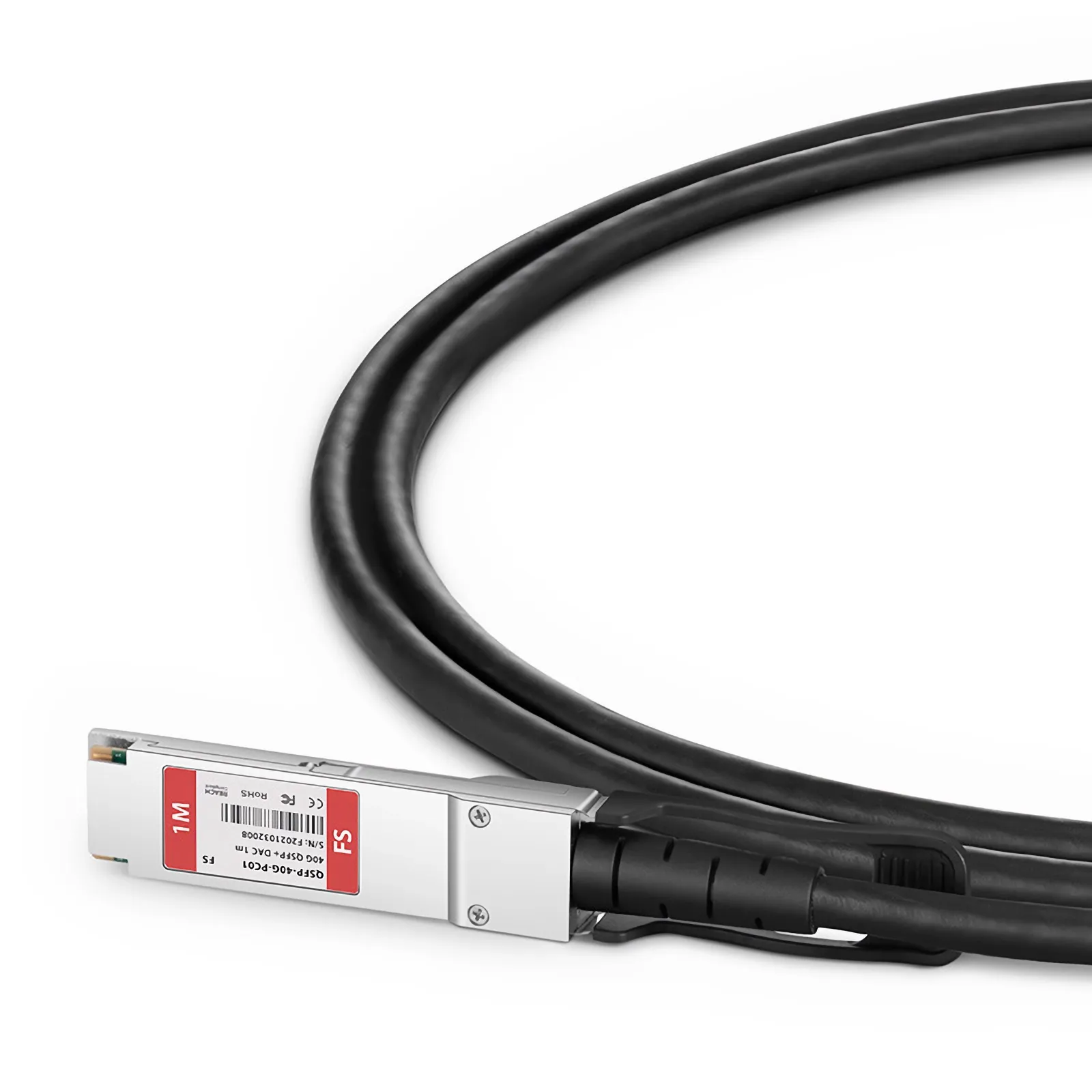 1m(3.3ft) 40G QSFP+ Passive DAC Cable - FS.com