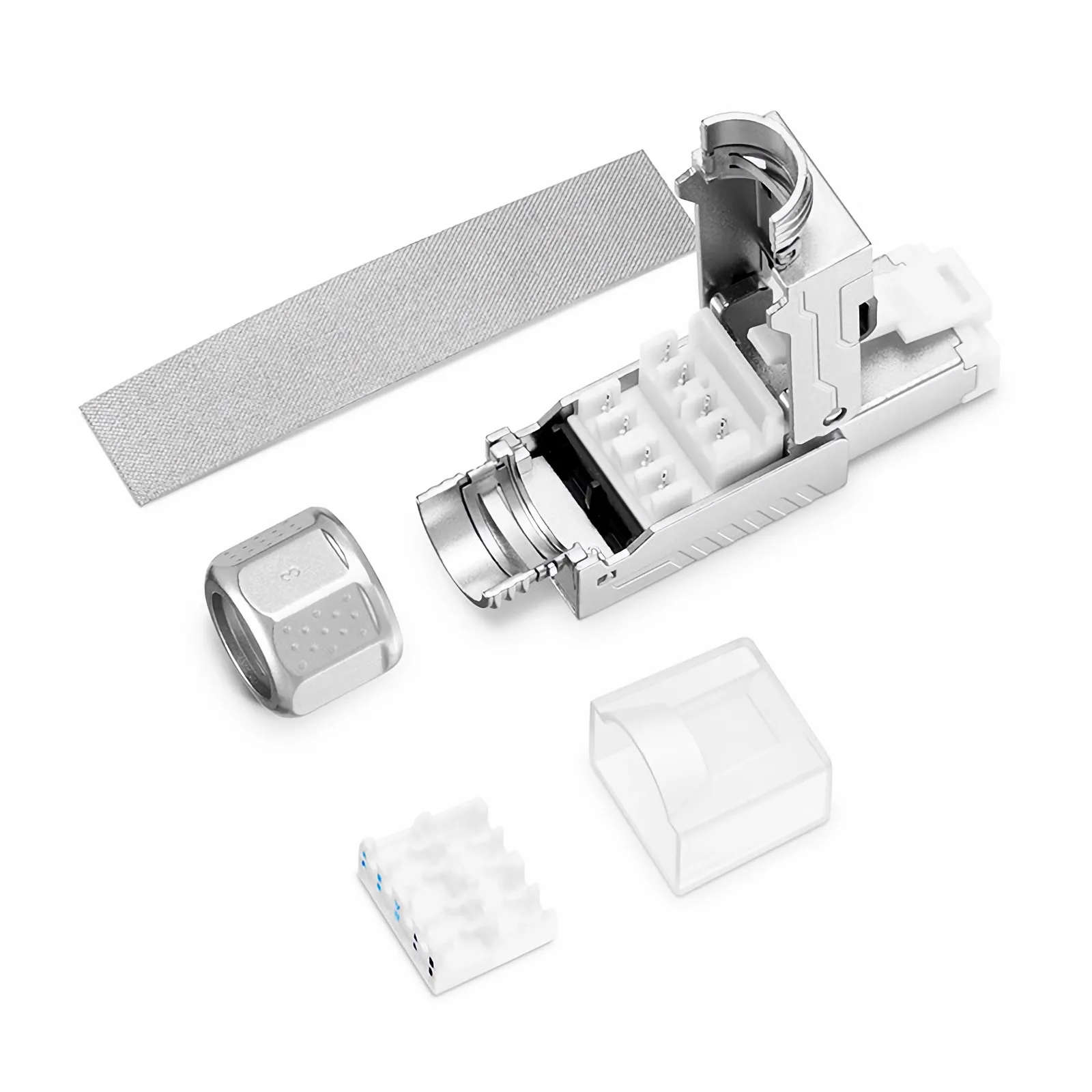 Cat7 RJ45 モジュラープラグ(ツールフリー)シールド付きネットワーク