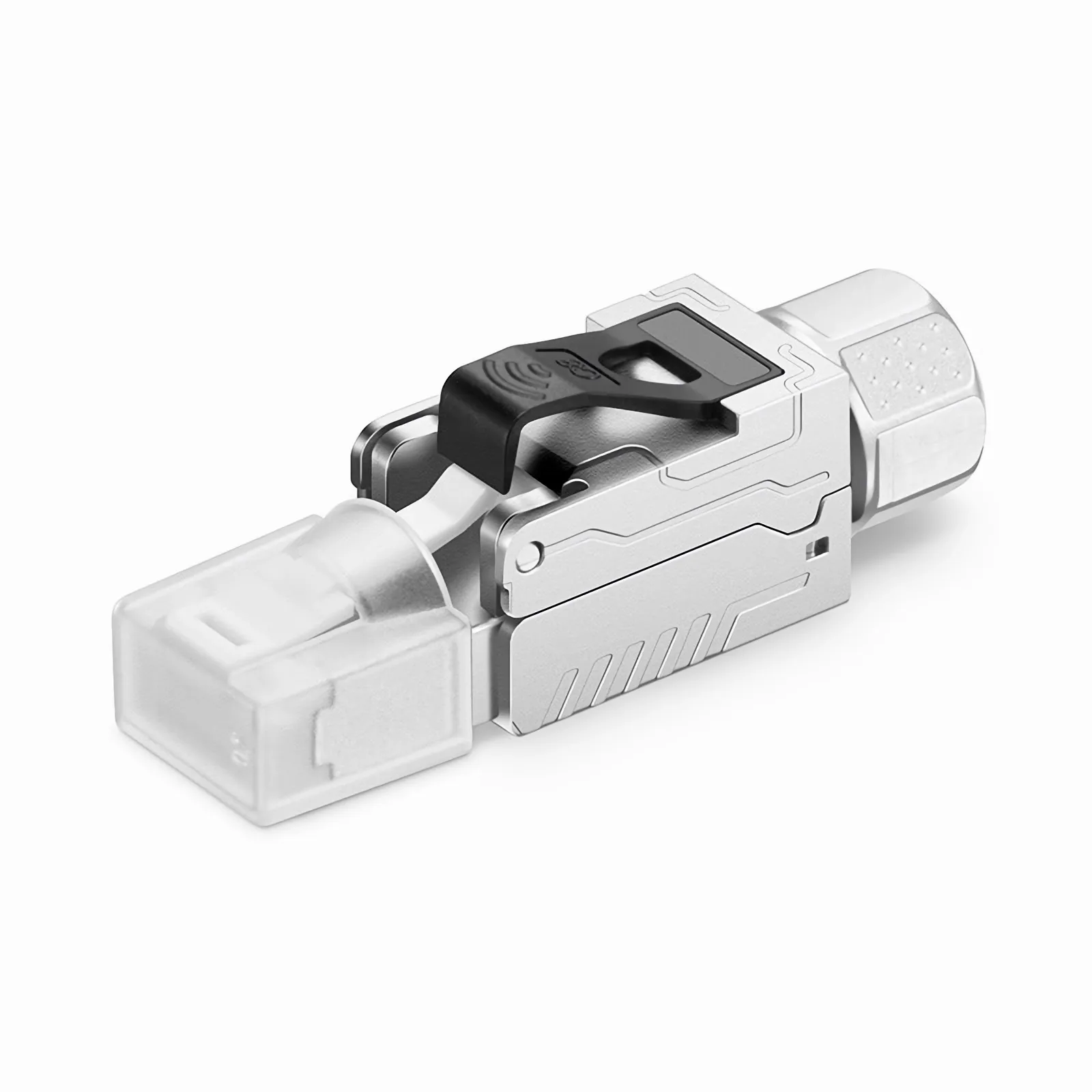 Cat8 RJ45 Tool-Free Modular Plugs, Shielded Network Connectors for