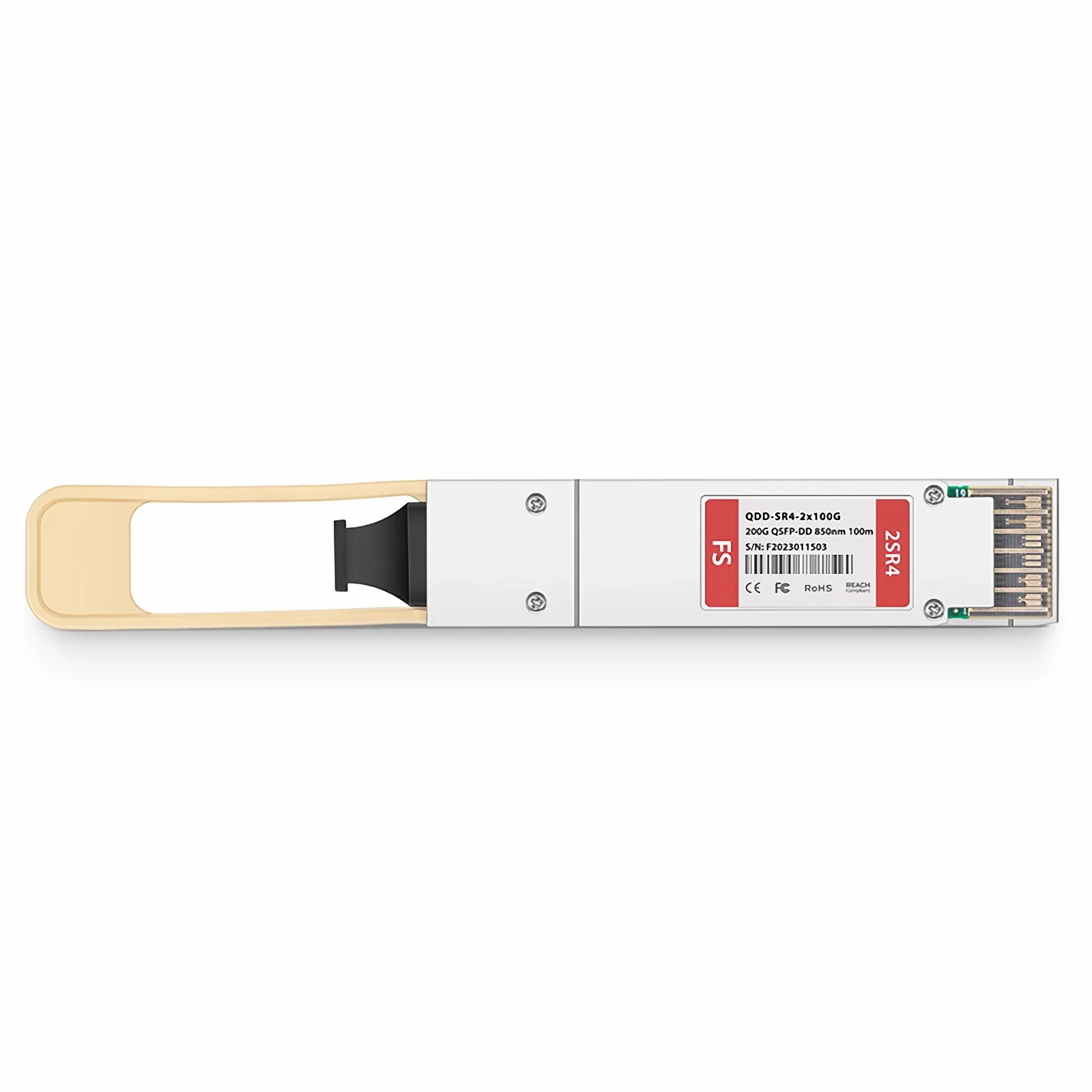Customized 200GBASE 2 x SR4 QSFP-DD 8 x 25G NRZ 850nm 100m MPO-24/UPC MMF Transceiver Module