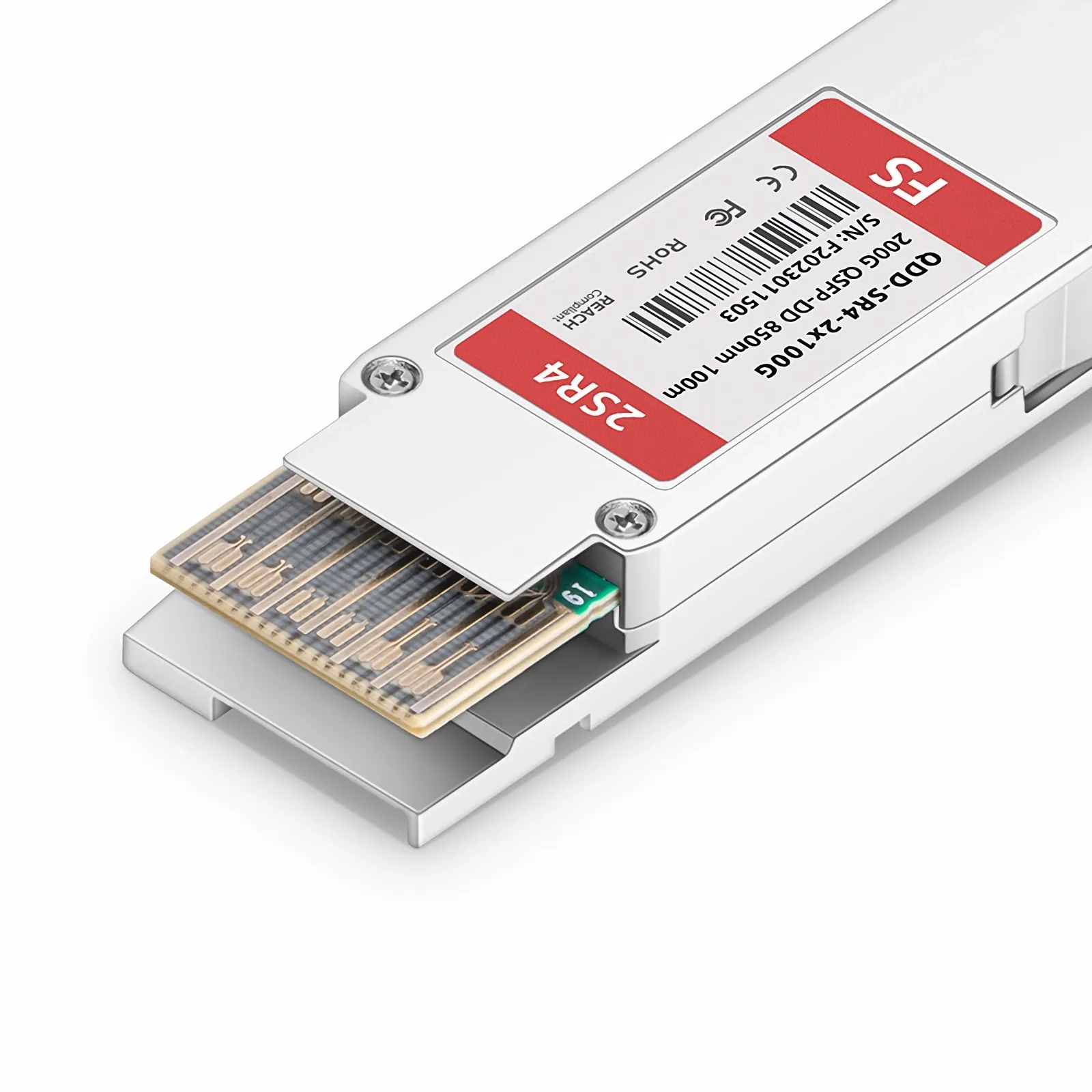 Customized 200GBASE 2 x SR4 QSFP-DD 8 x 25G NRZ 850nm 100m MPO-24/UPC MMF Transceiver Module