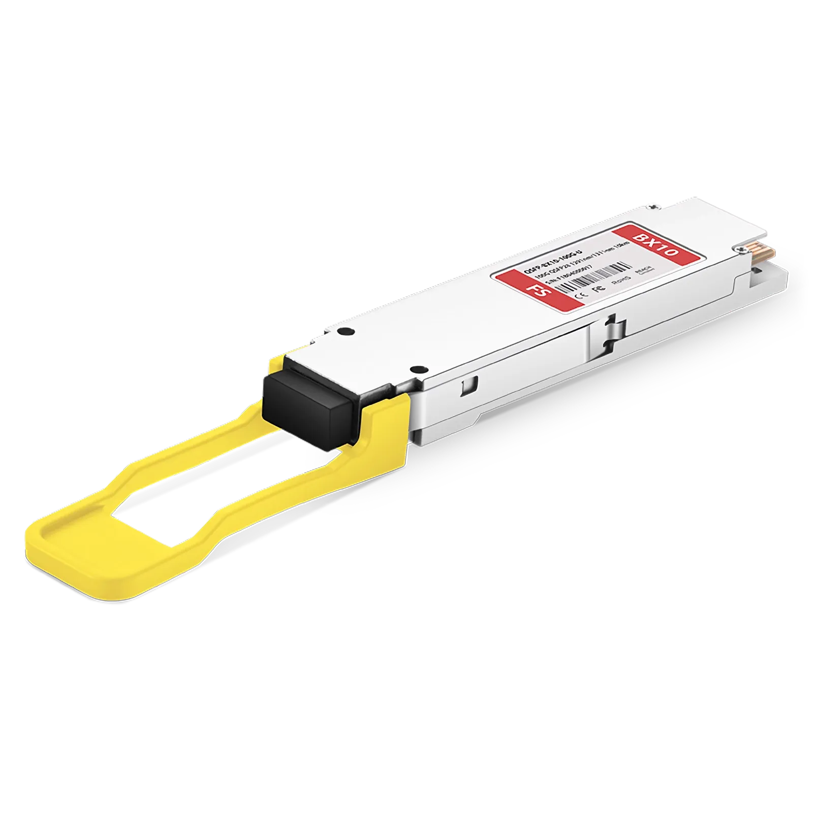 Customized QSFP28 100GBASE-BX-U BiDi 4 x 25G NRZ 1291nm-TX/1311nm-RX 10km Simplex LC/UPC SMF Transceiver Module